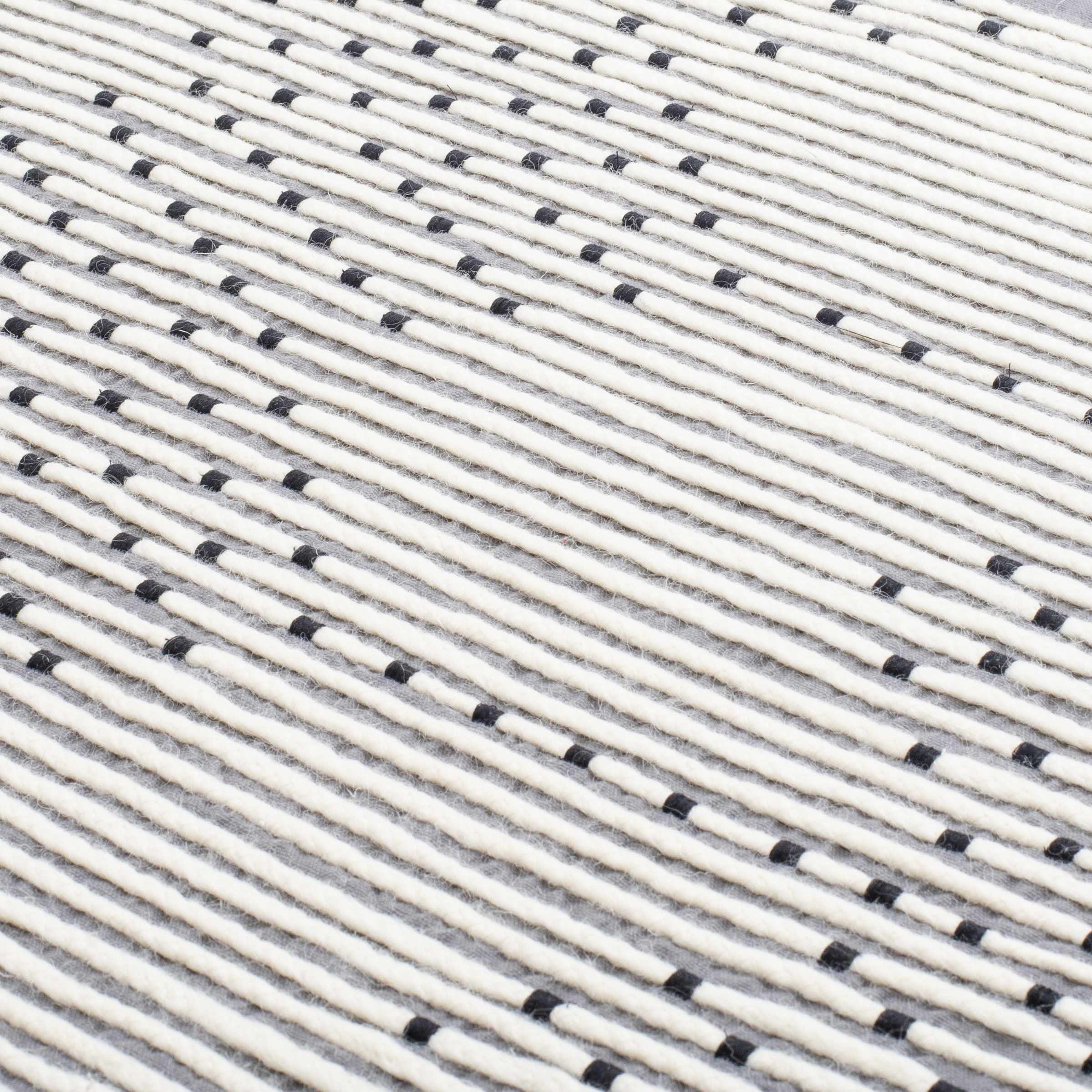 Mansura Gray and White Patterned Wall Hanging