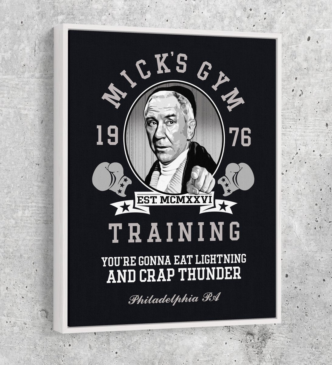 Mick's Gym Canvas Wall Art, Motivational Wall Art, Rocky Decor