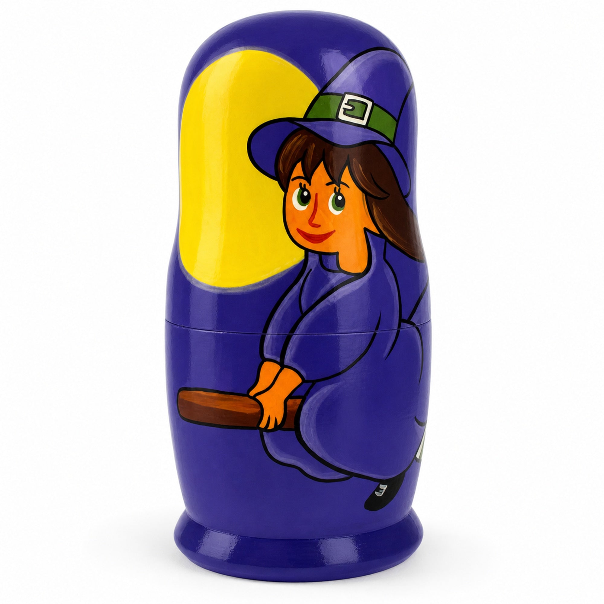Halloween Girl Wooden Nesting Dolls 5.75 Inches