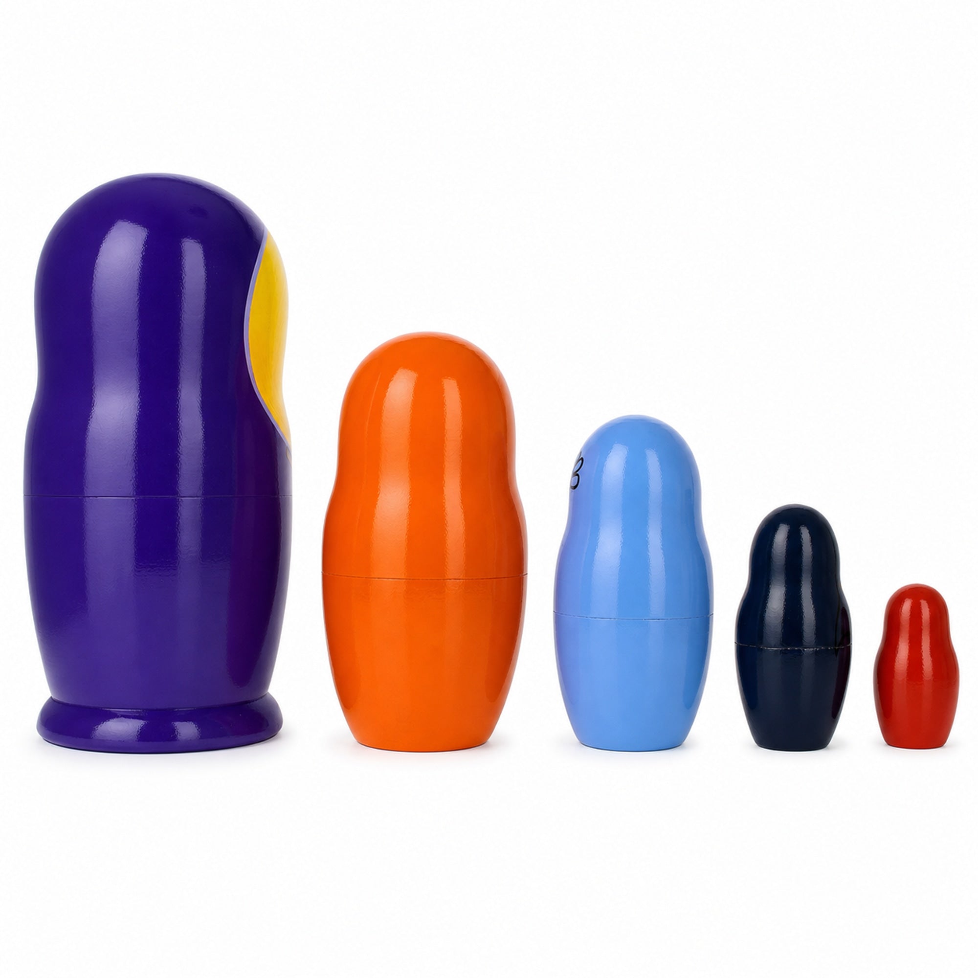 Halloween Girl Wooden Nesting Dolls 5.75 Inches