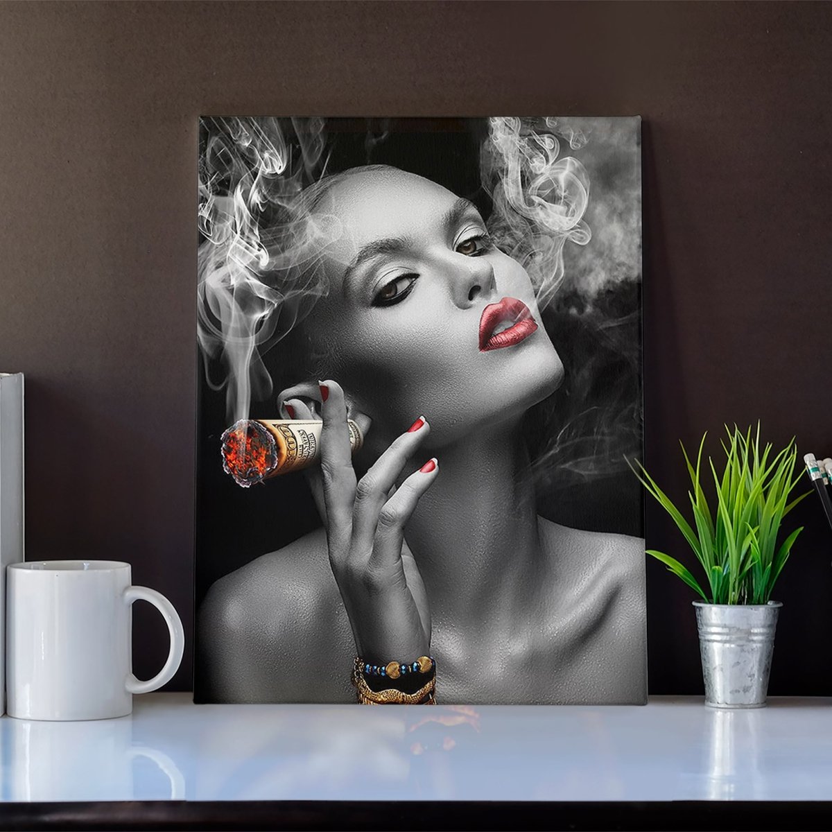 Money To Burn Canvas Wall Art