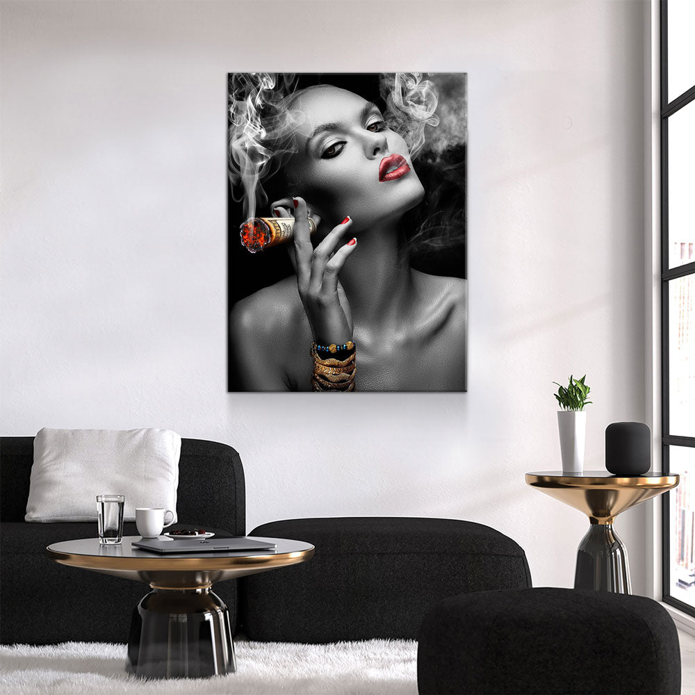 Money To Burn Canvas Wall Art