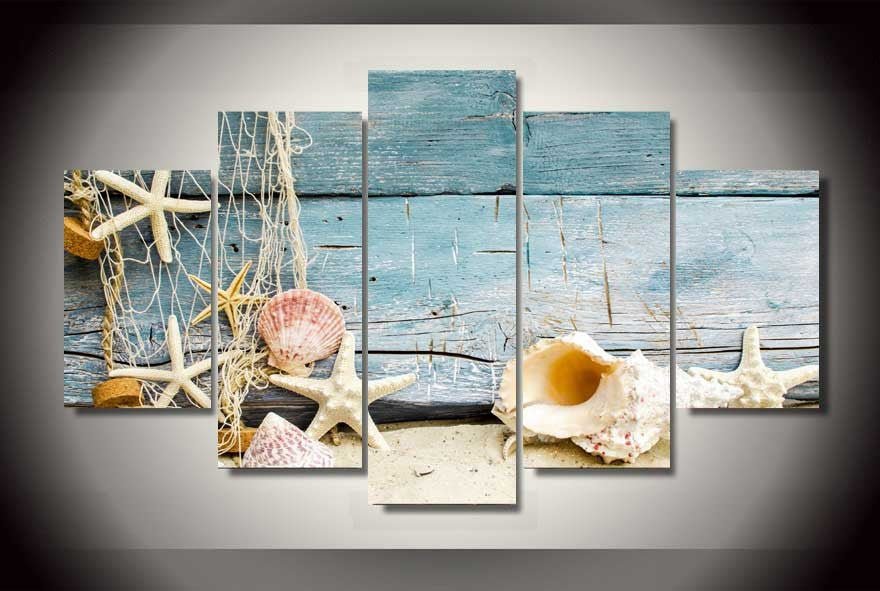 Nautical Collection 5-Piece Wall Art Canvas