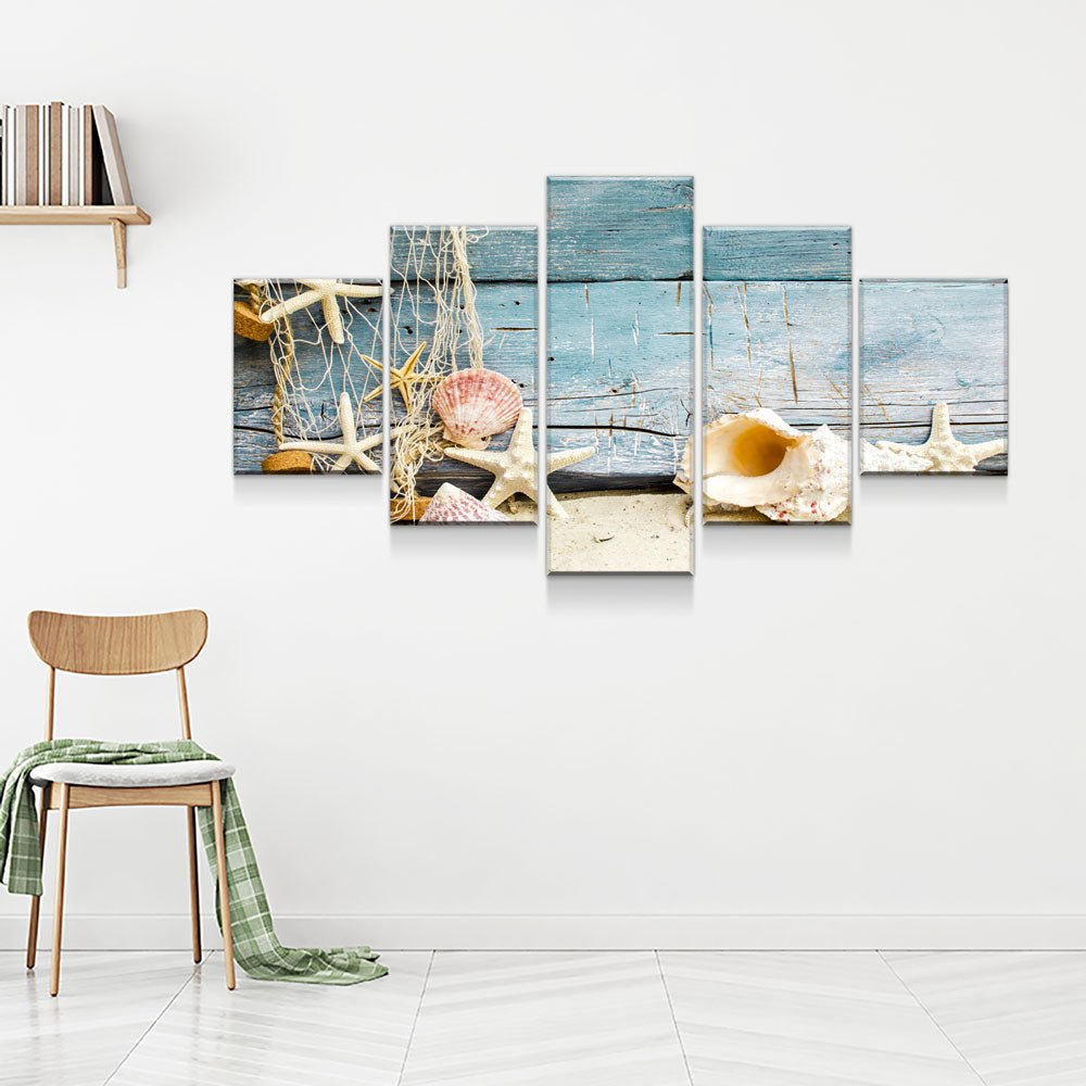Nautical Collection 5-Piece Wall Art Canvas