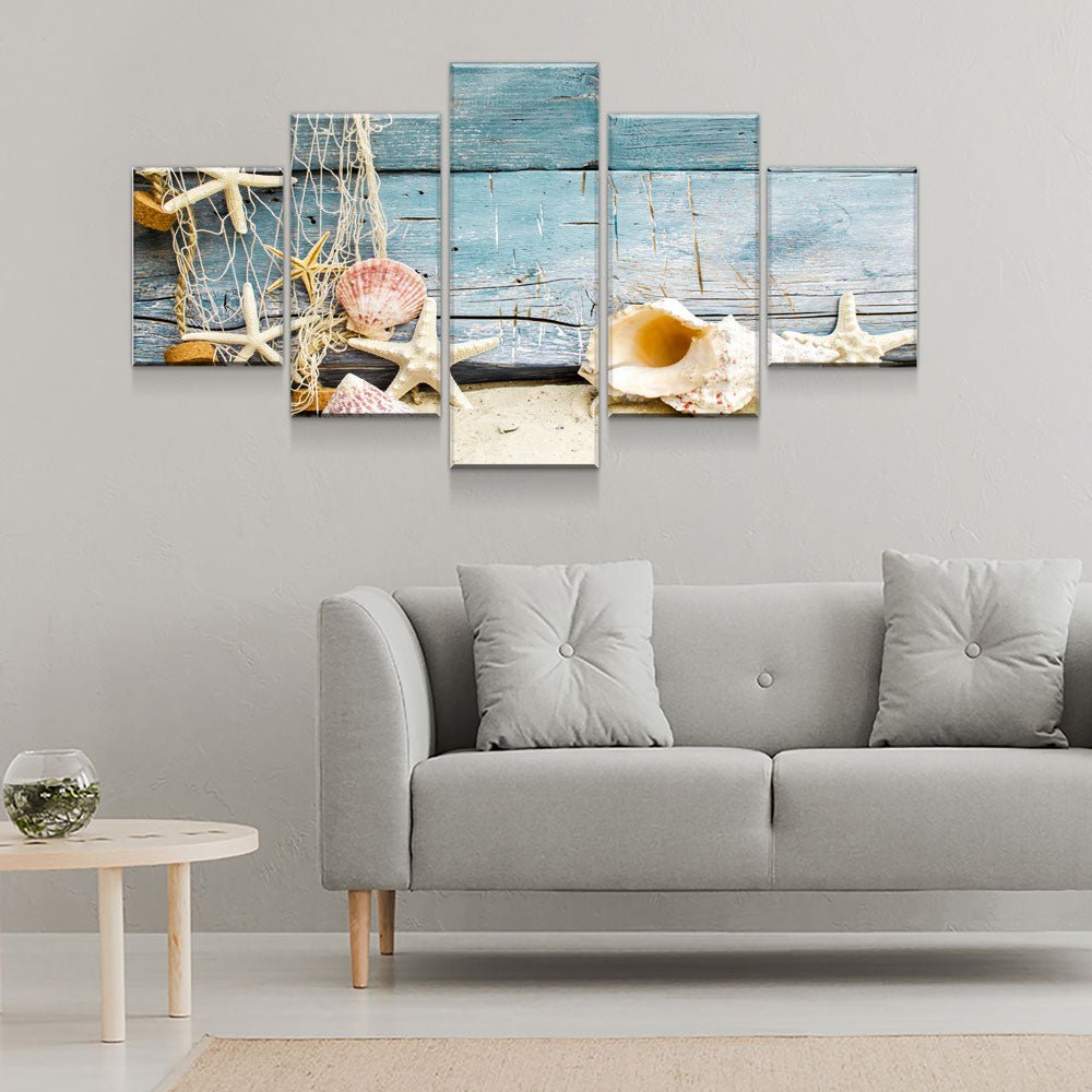 Nautical Collection 5-Piece Wall Art Canvas