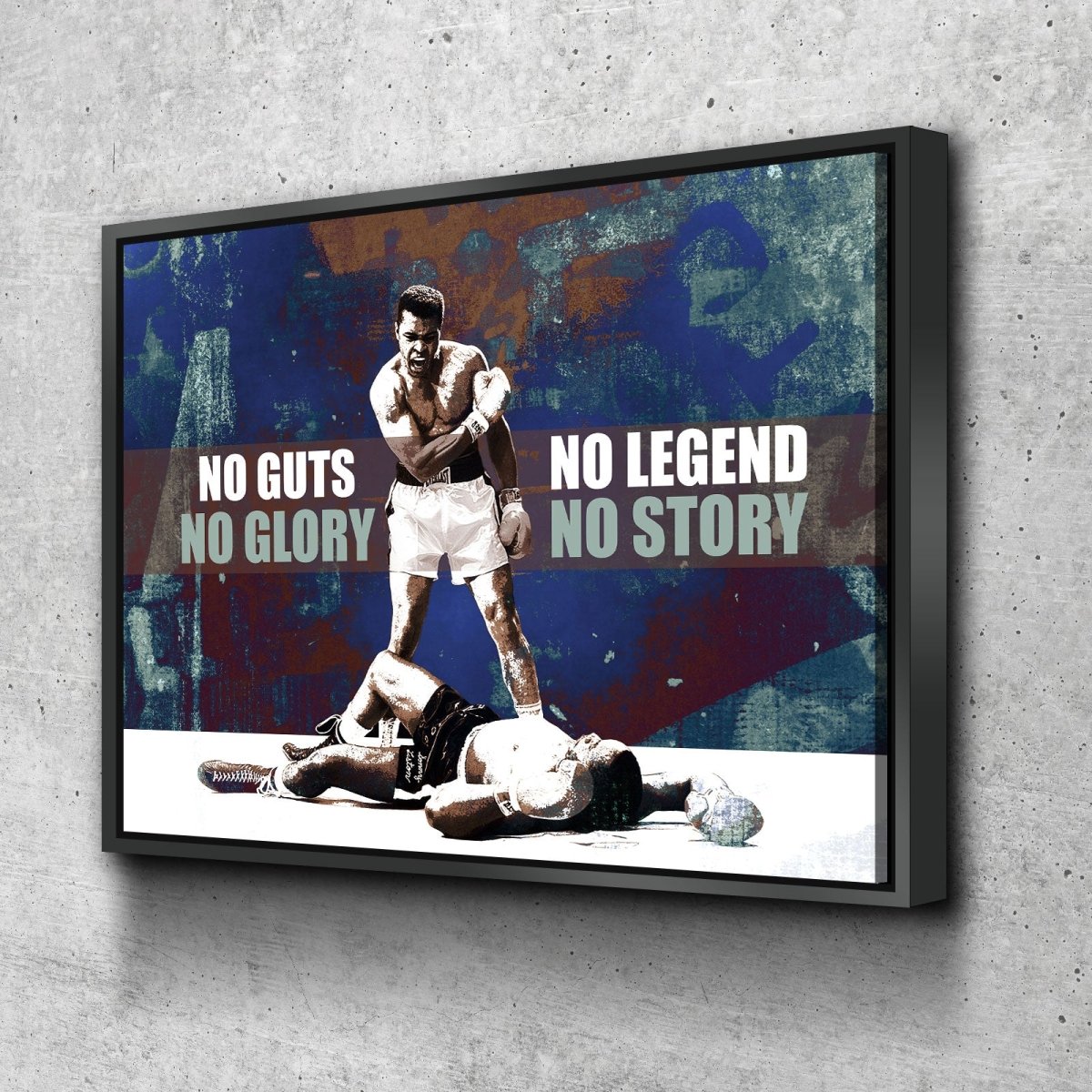 No Guts No Glory, No Legend No Story Canvas Wall Art Boxing Art