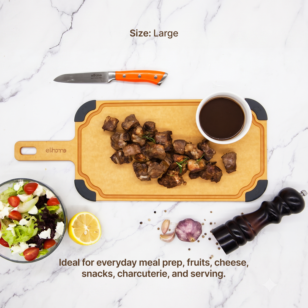 Paddle Series Cutting & Serving Board 2-in-1 Set (S+L)