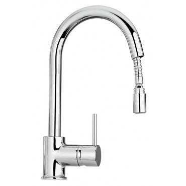 La Toscana 78CR591 Elba Small Pulldown Kitchen Faucet  Polished Chrome