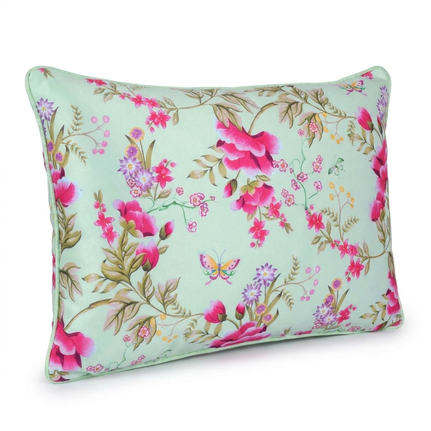 Floral Throw Pillow Covers - 14x20 Inch Decorative Cushion Covers | Zipper Closure