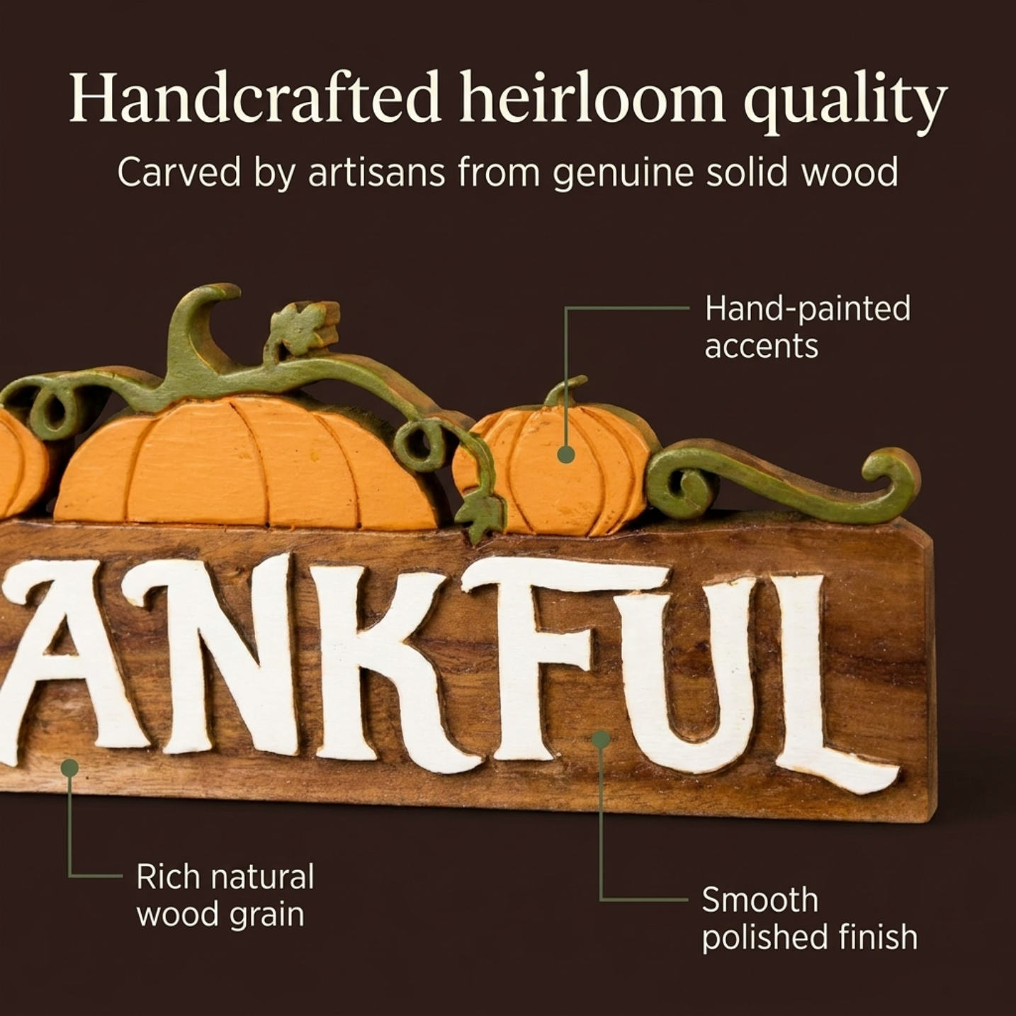 Handmade Wooden Sculpture – Rustic Wood Sculpture | Handcrafted Acacia Wood Decor