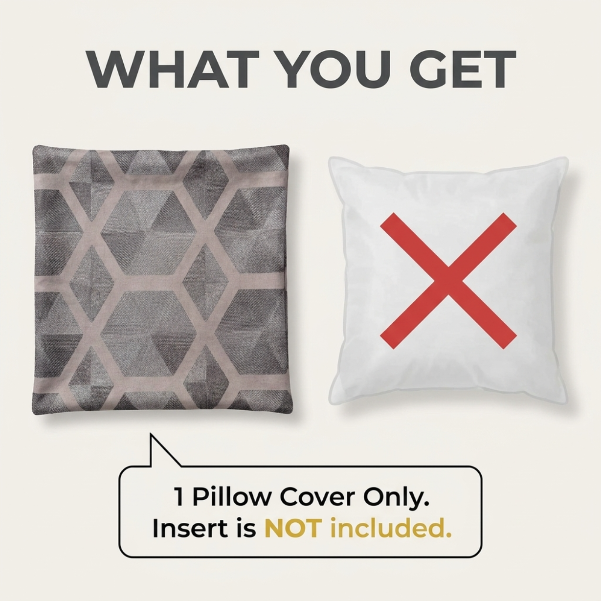 Brown Throw Pillow Covers | Decorative Cushion Covers with Zipper Closure - 20 x 20