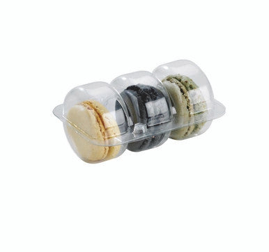 PacknWood 210MACINS3 Small Rectangular Macaron Insert 3 Macarons - 3.6 x 2.6 X0.7 In- Pack Of 300
