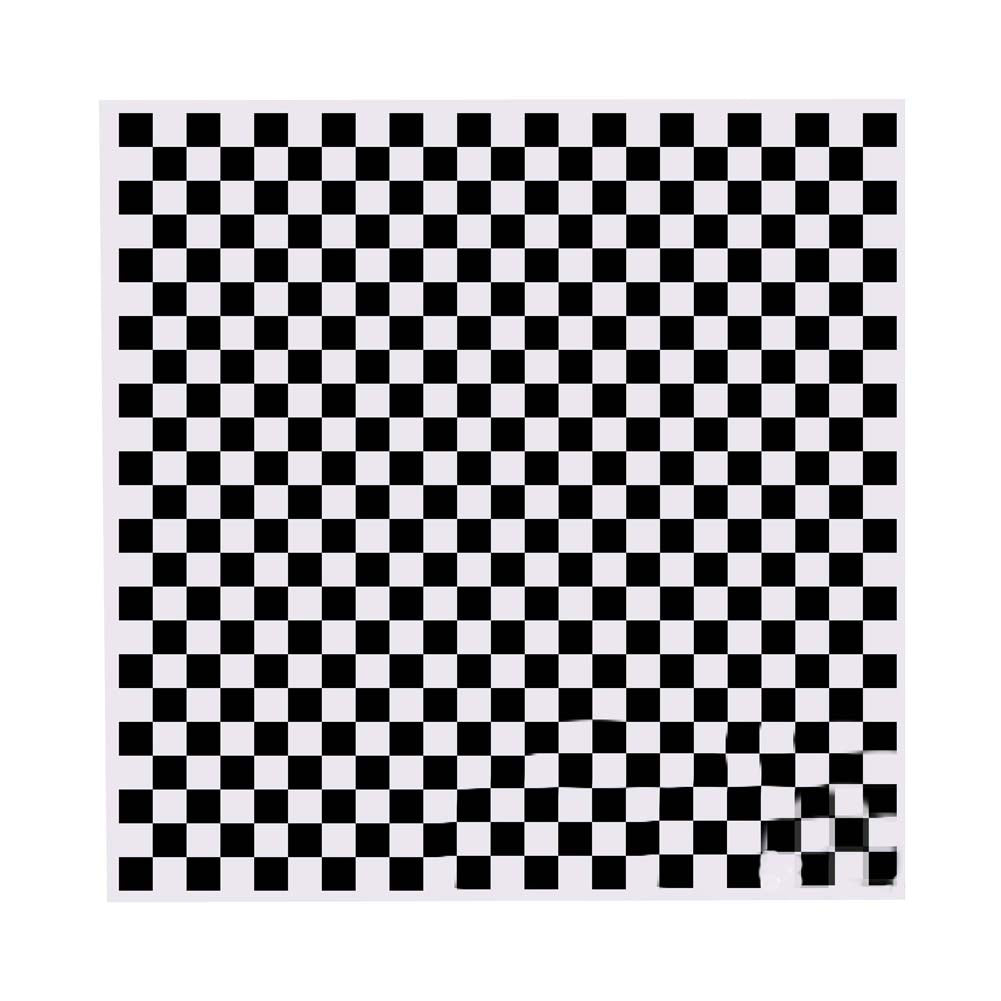 [Black Plaid] 200 Pcs GreaseProof Wax Papers Baking Papers Hamburger Papers