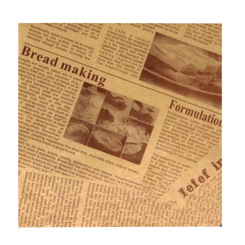 200 Sheets Newspaper GreaseProof Wax Papers Baking Papers DIY Hamburger Papers