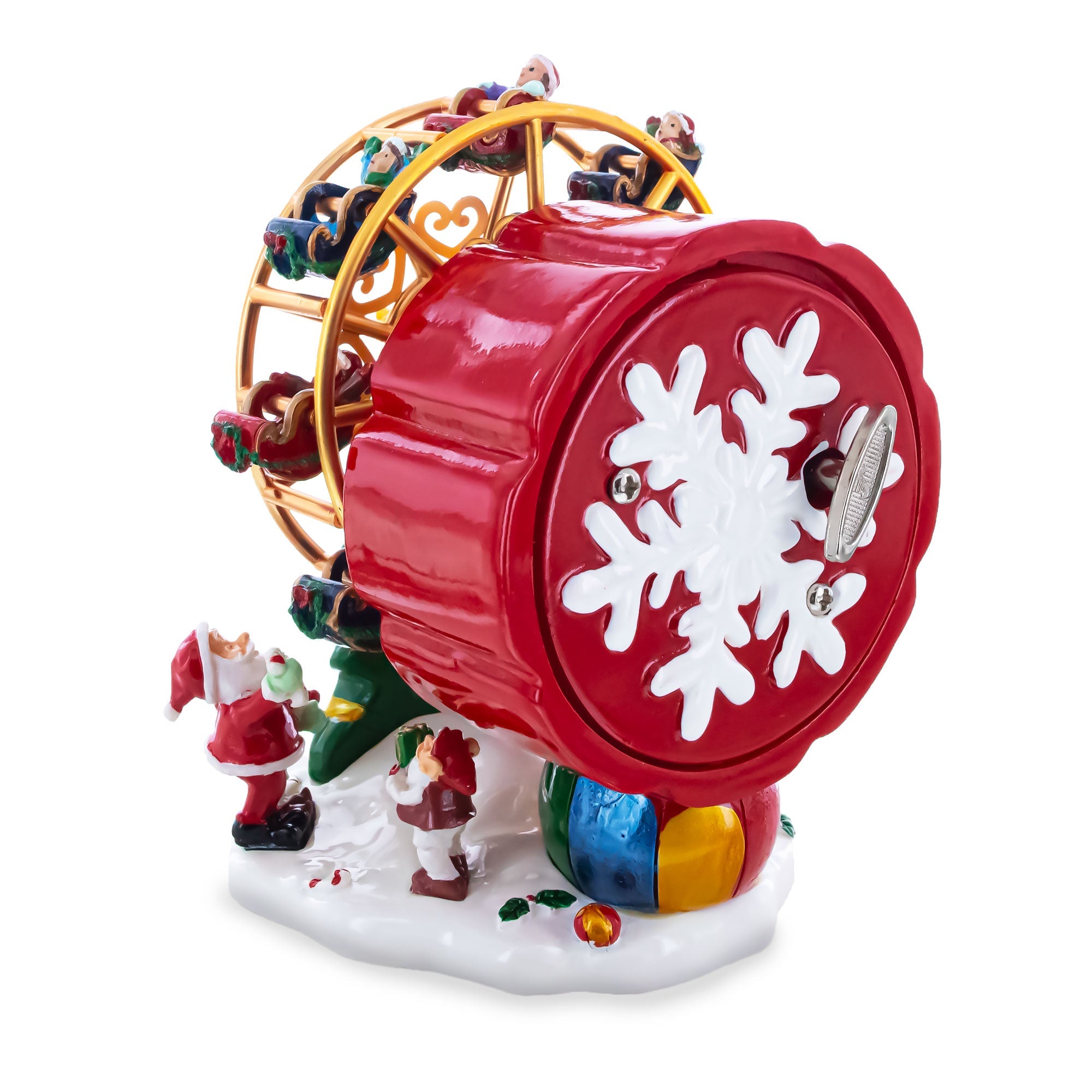 Santa's Whirling Ferris Wheel Rotating Musical Figurine