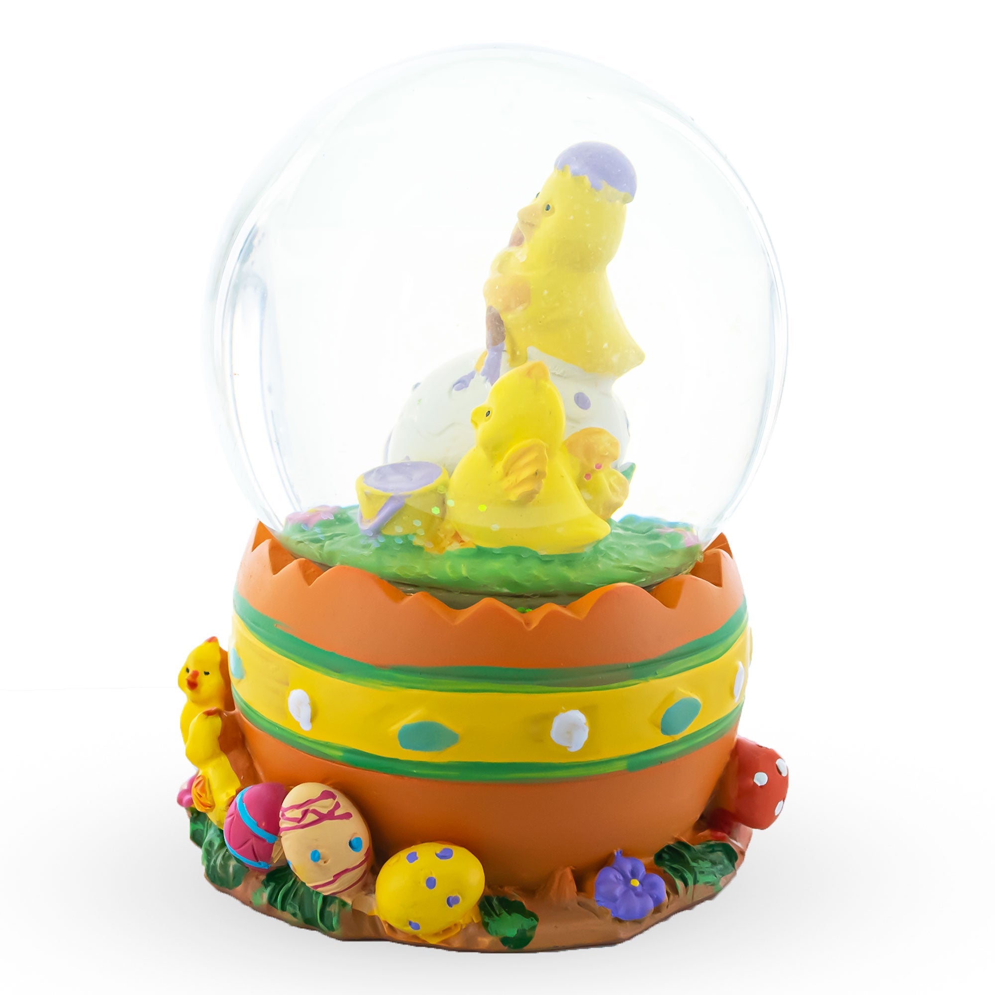 Mini Water Snow Globe with Chicks Decorating
