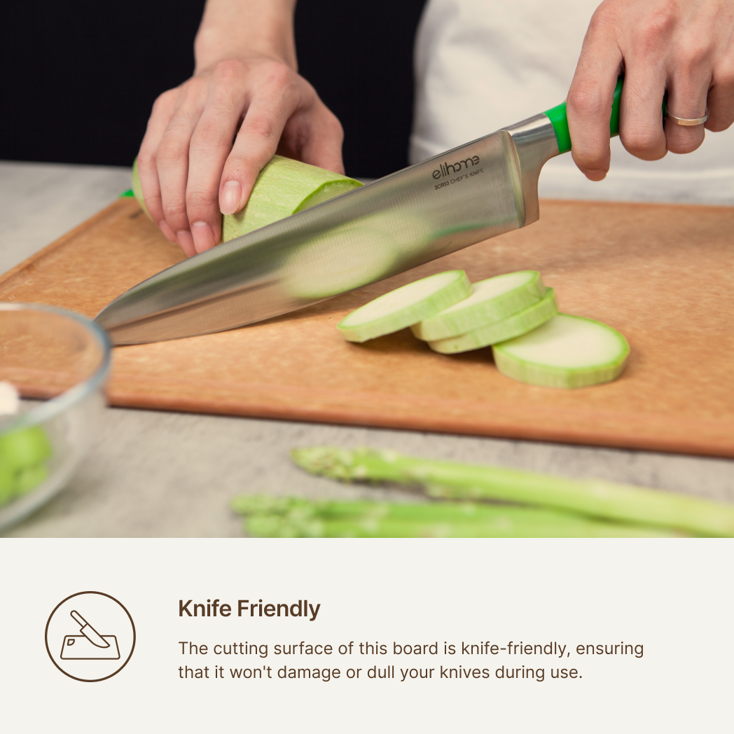 Premium Series 3 Pieces Cutting Board Set - Non Slip & Color Code (S+M+L)