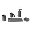 Alfi Brand Abco1001 5 Piece Solid Concrete Gray Matte Bathroom Accessory Set