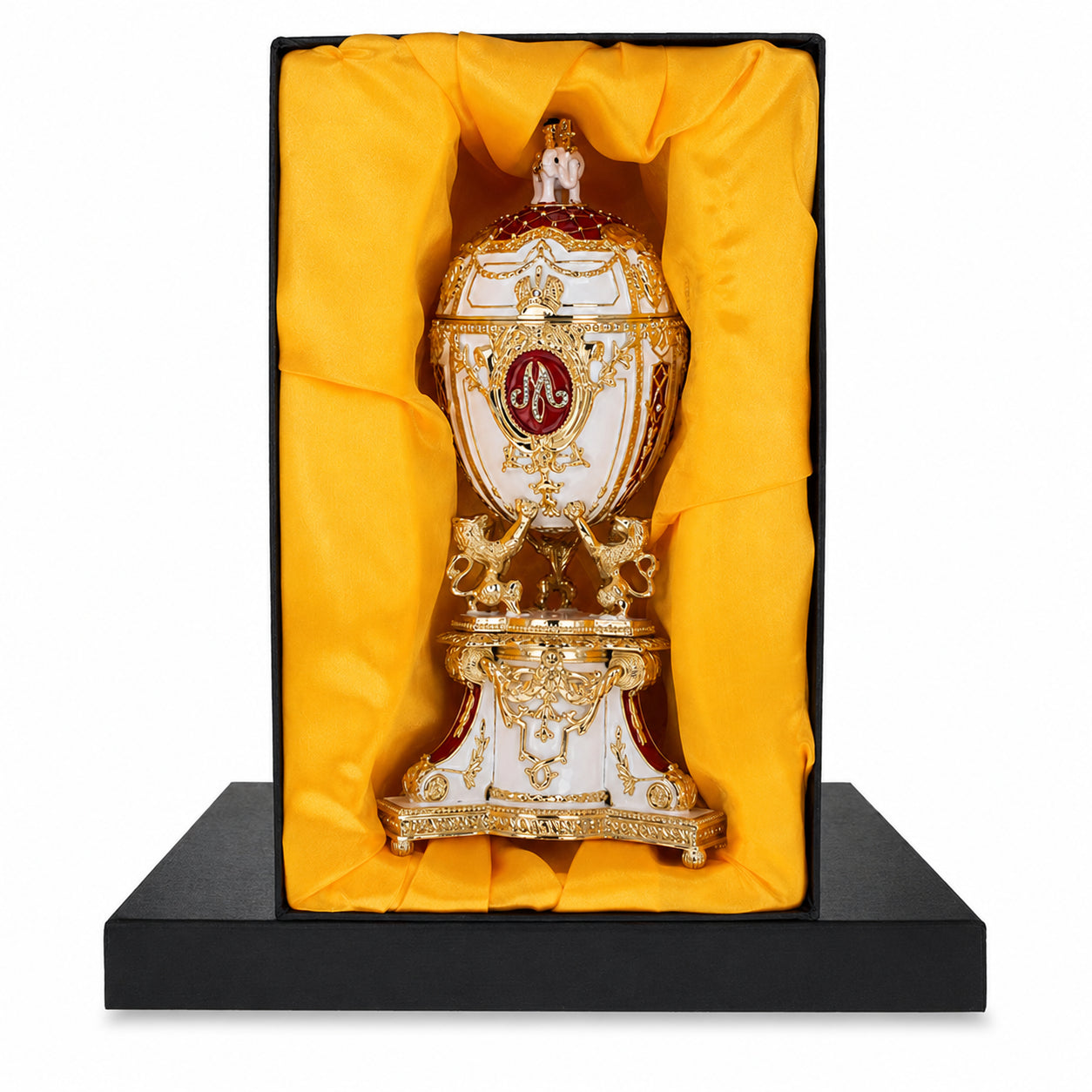 1903 Royal Danish Musical Imperial Easter Egg 9.6 Inches