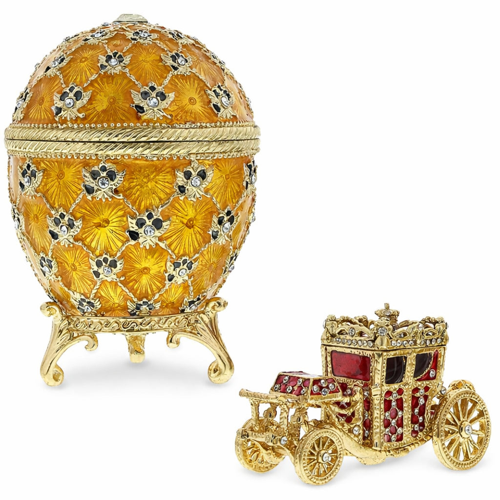 1897 Coronation Royal Imperial Easter Egg 3.8 Inches Tall