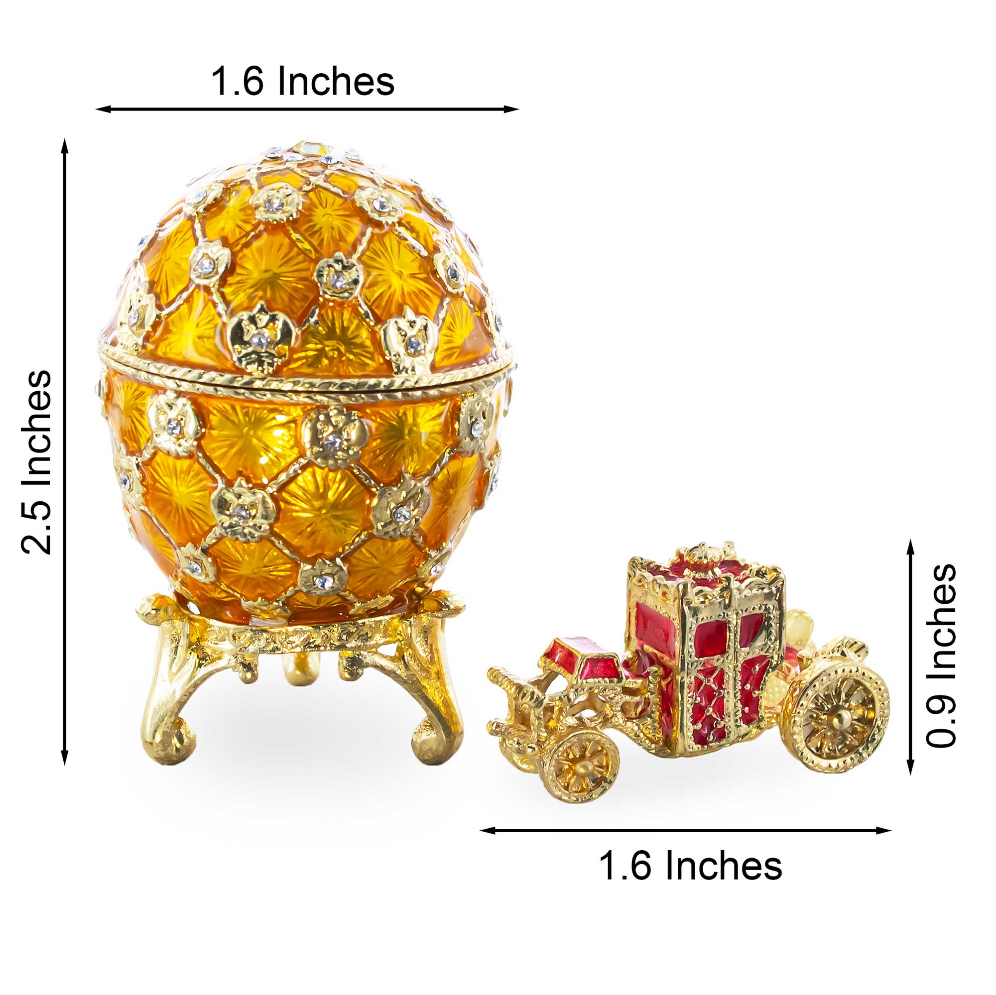 1897 Coronation Royal Imperial Easter Egg 2.5 Inches