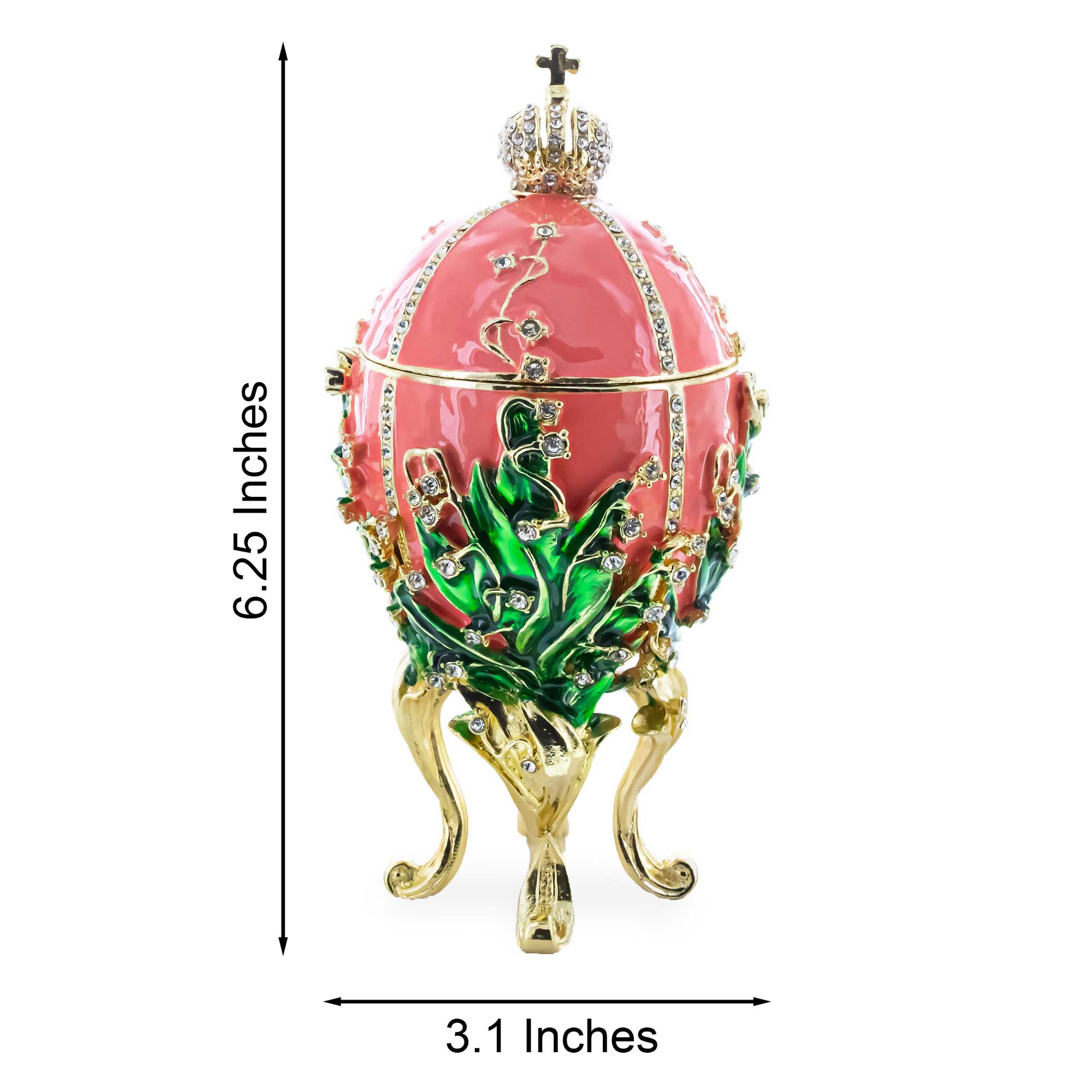 1898 Lilies of the Valley Royal Imperial Easter Egg 6.25 Inches
