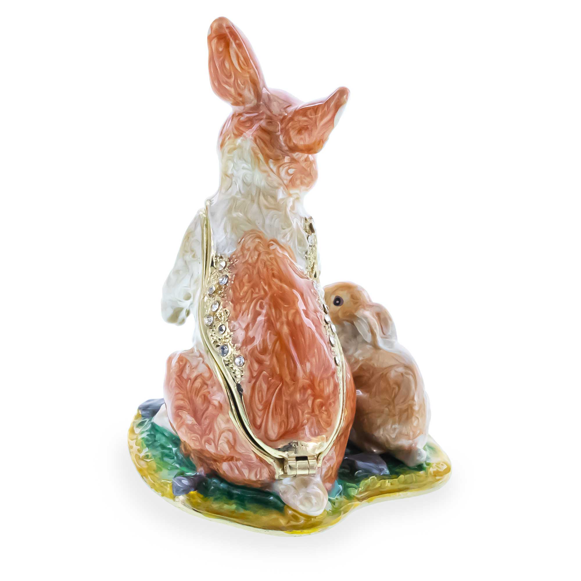 Bunny Family Trinket Box 3.25 Inches