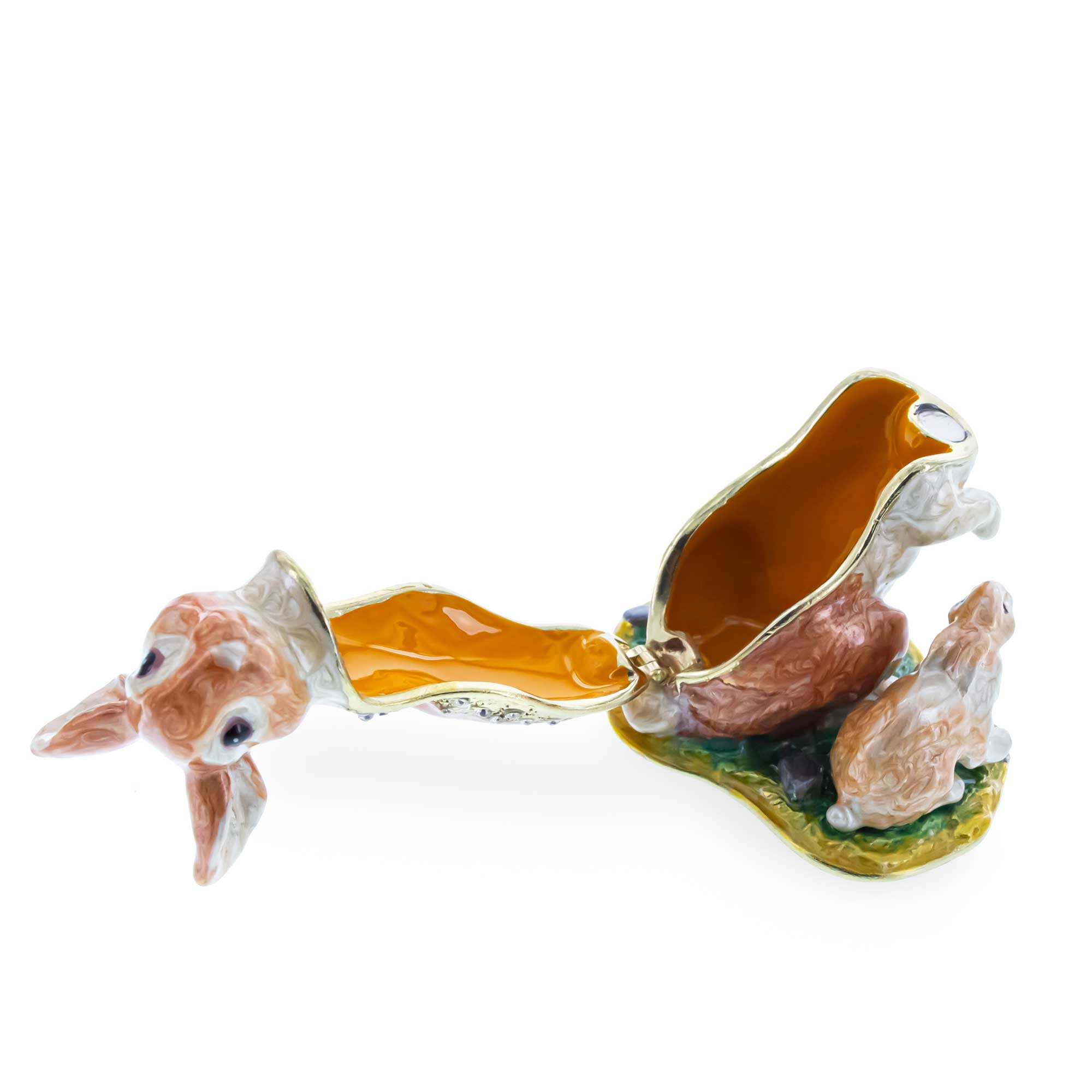 Bunny Family Trinket Box 3.25 Inches