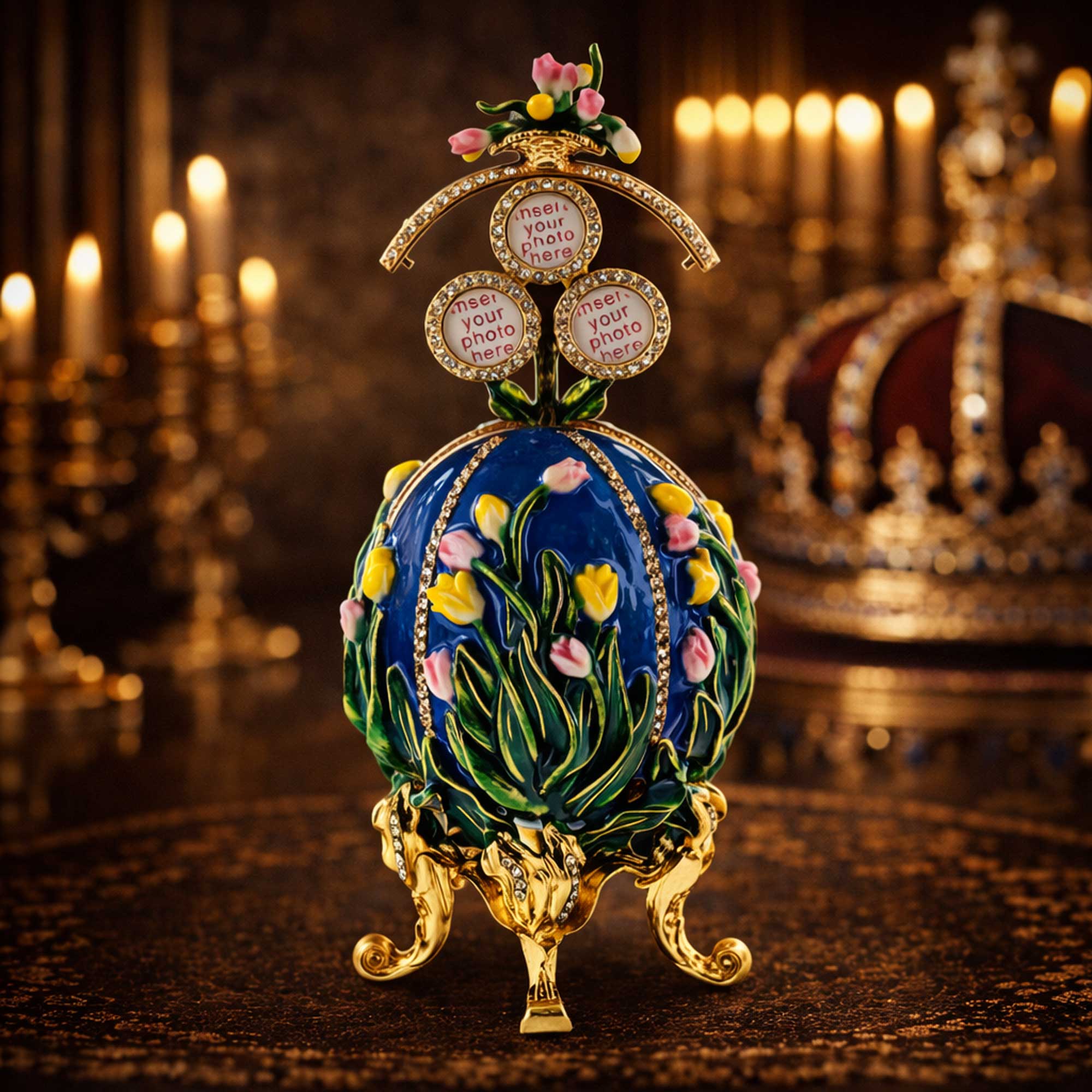 1898 Lilies of the Valley Royal Imperial Easter  Egg 4.75 Inches