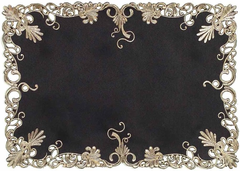 Black Gold Table Placemats - Chantelle Collection