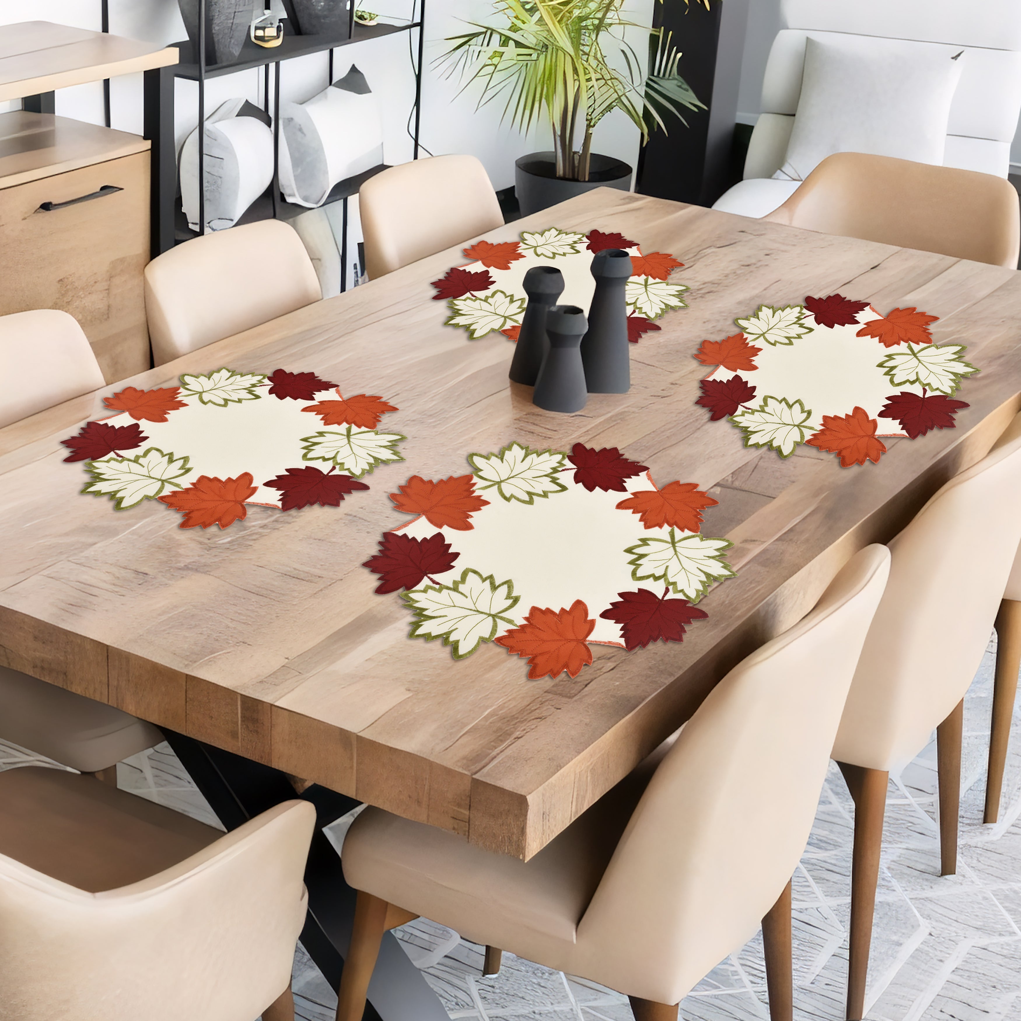 Cream White Beauty – Premium Round Doilies Elegant Dining Décor 15 inch