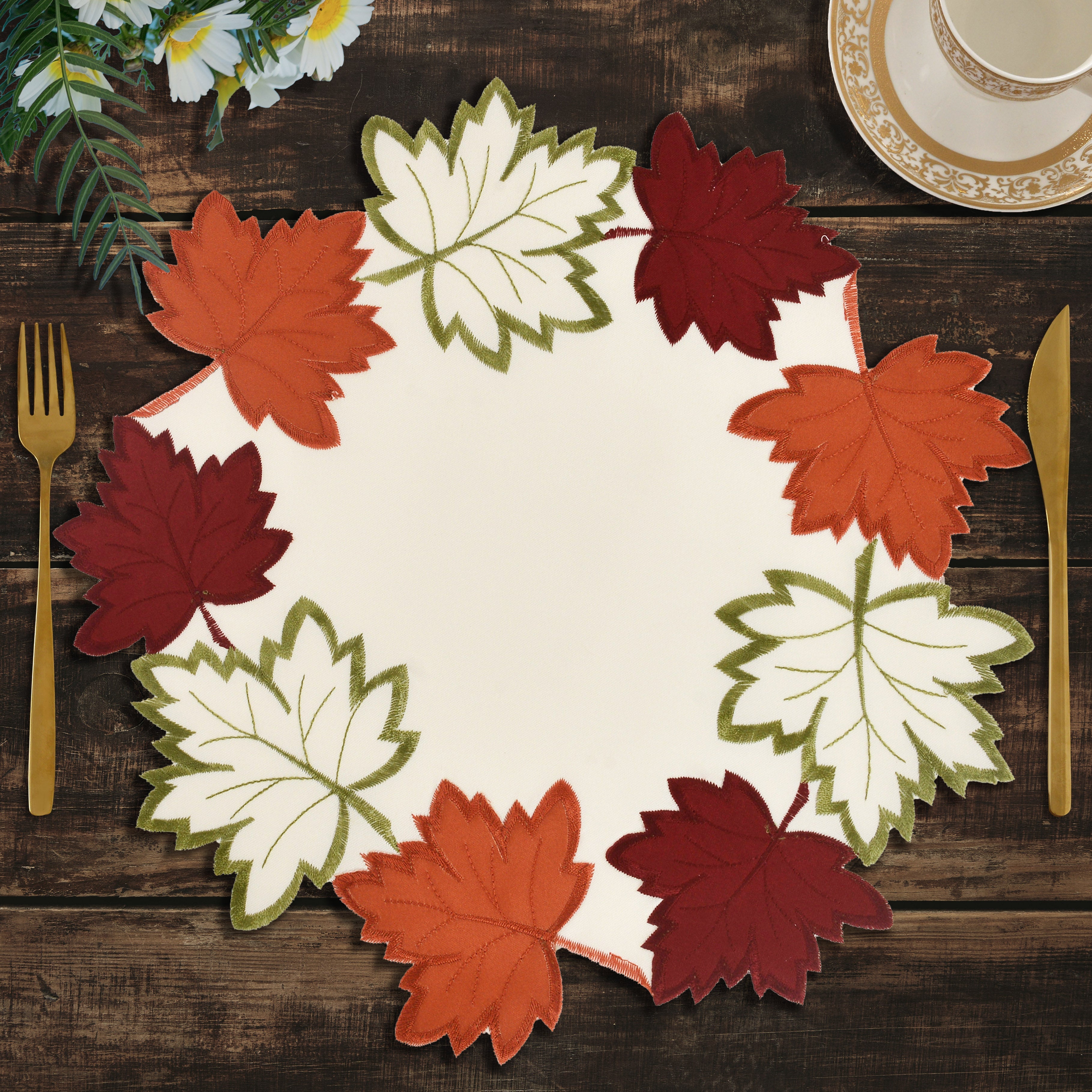 Cream White Beauty – Premium Round Doilies Elegant Dining Décor 15 inch