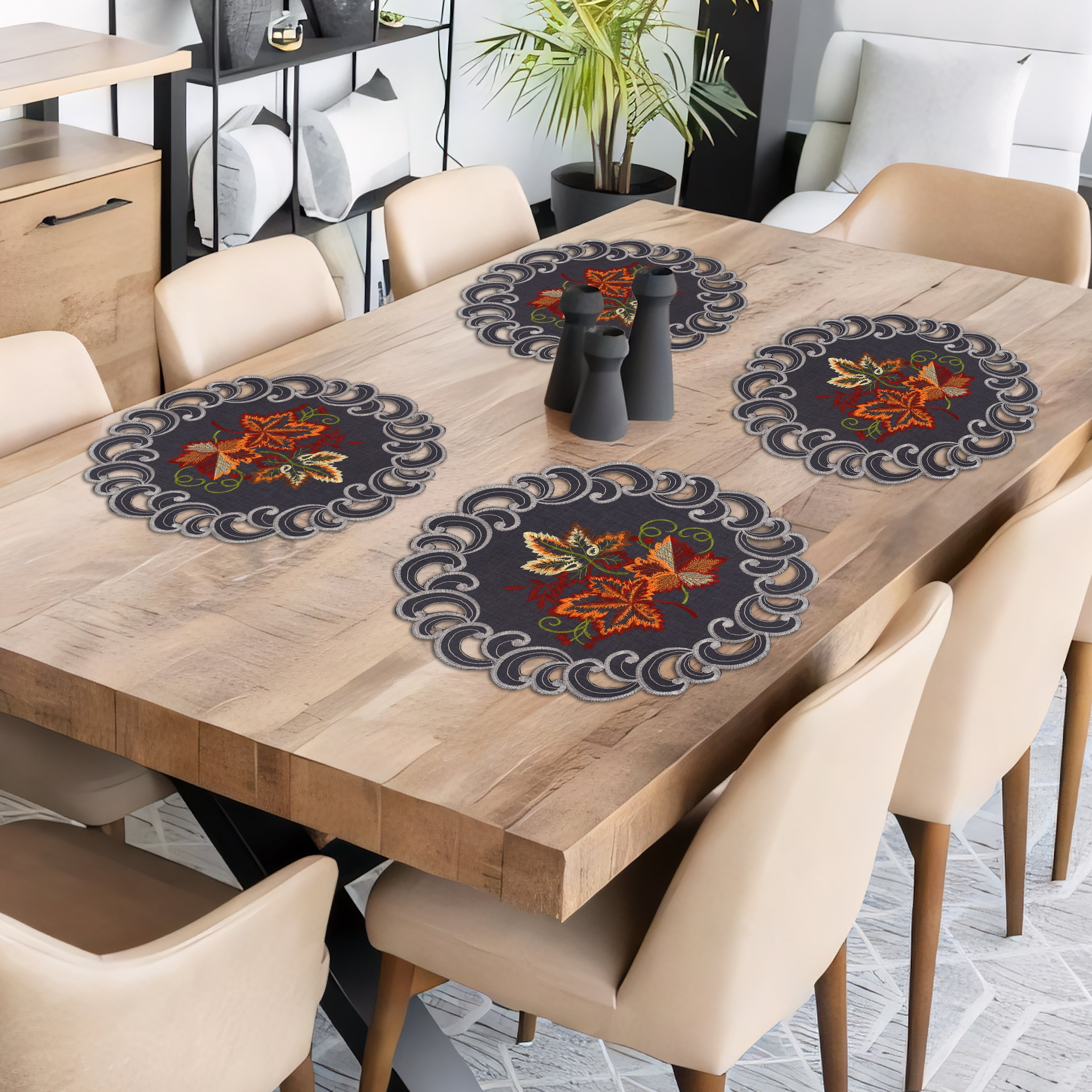 Aurora Charm – Premium Round Doilies, Elegant Decorative Table Decor for Dining and Events 15 inch
