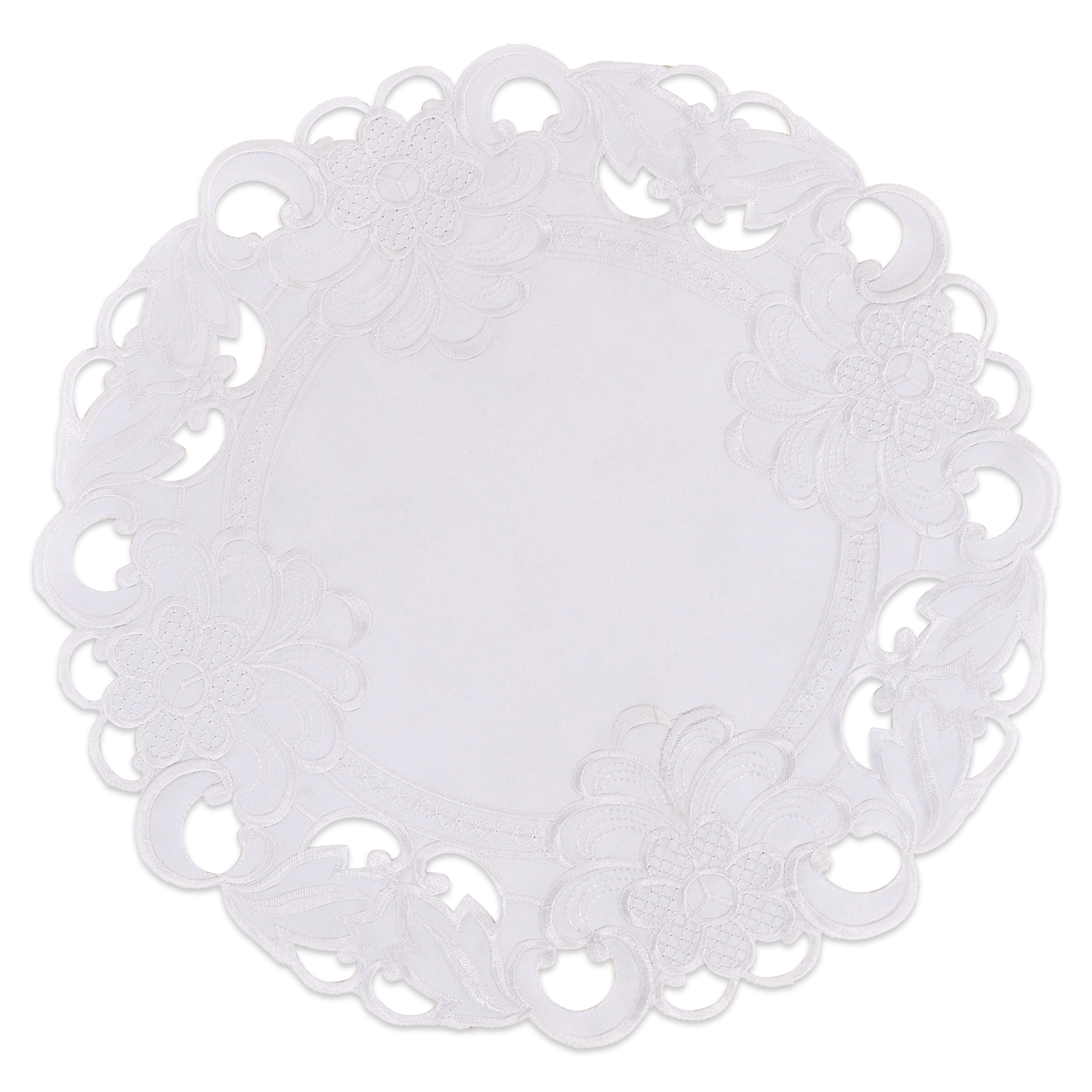 Regal Bloom – Premium Round Doilies, Elegant Decorative Table Decor for Dining and Events 15 inch