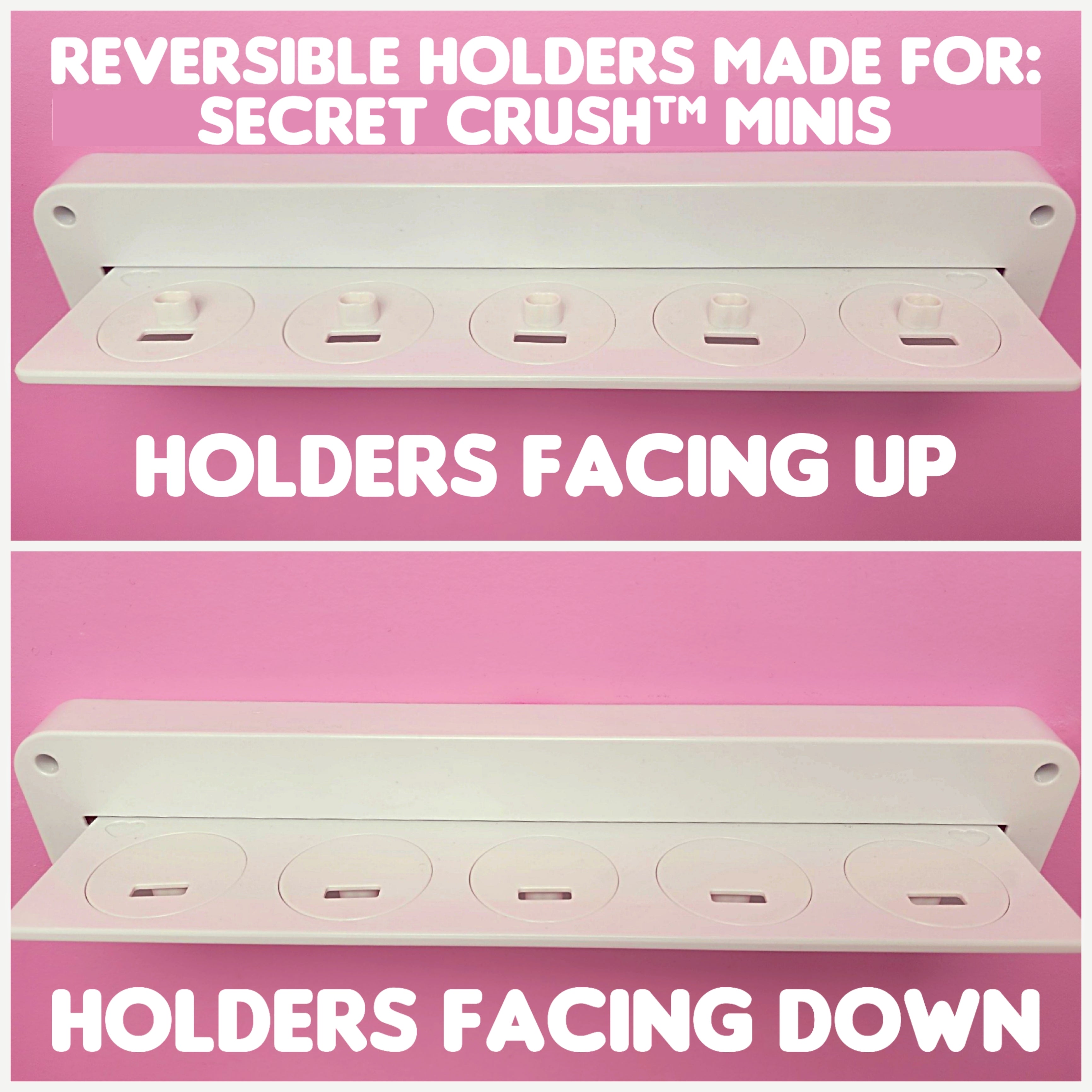 3 Customizable Display Shelves (ABS Plastic) Long Shelves Unit