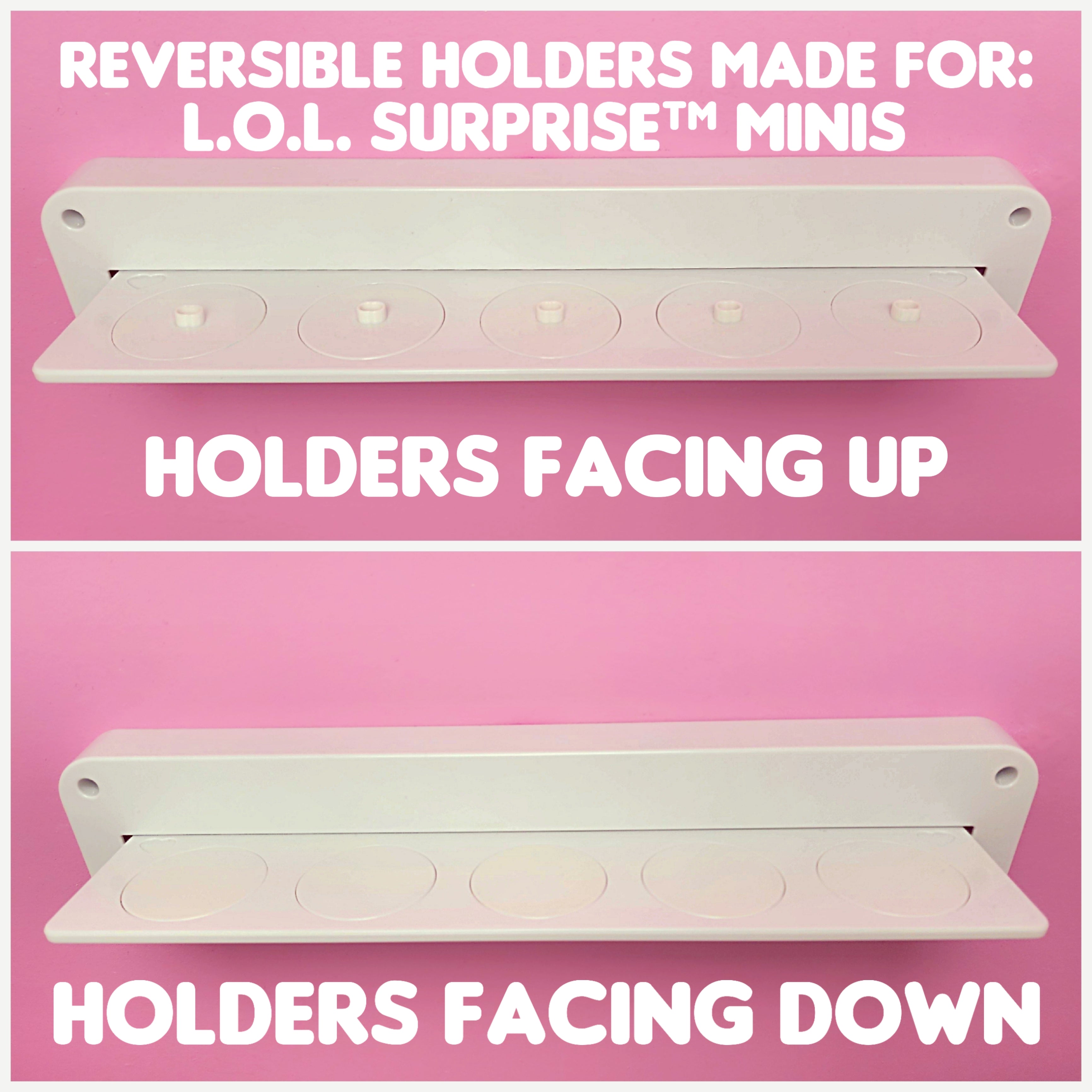 3 Customizable Display Shelves (ABS Plastic) Long Shelves Unit