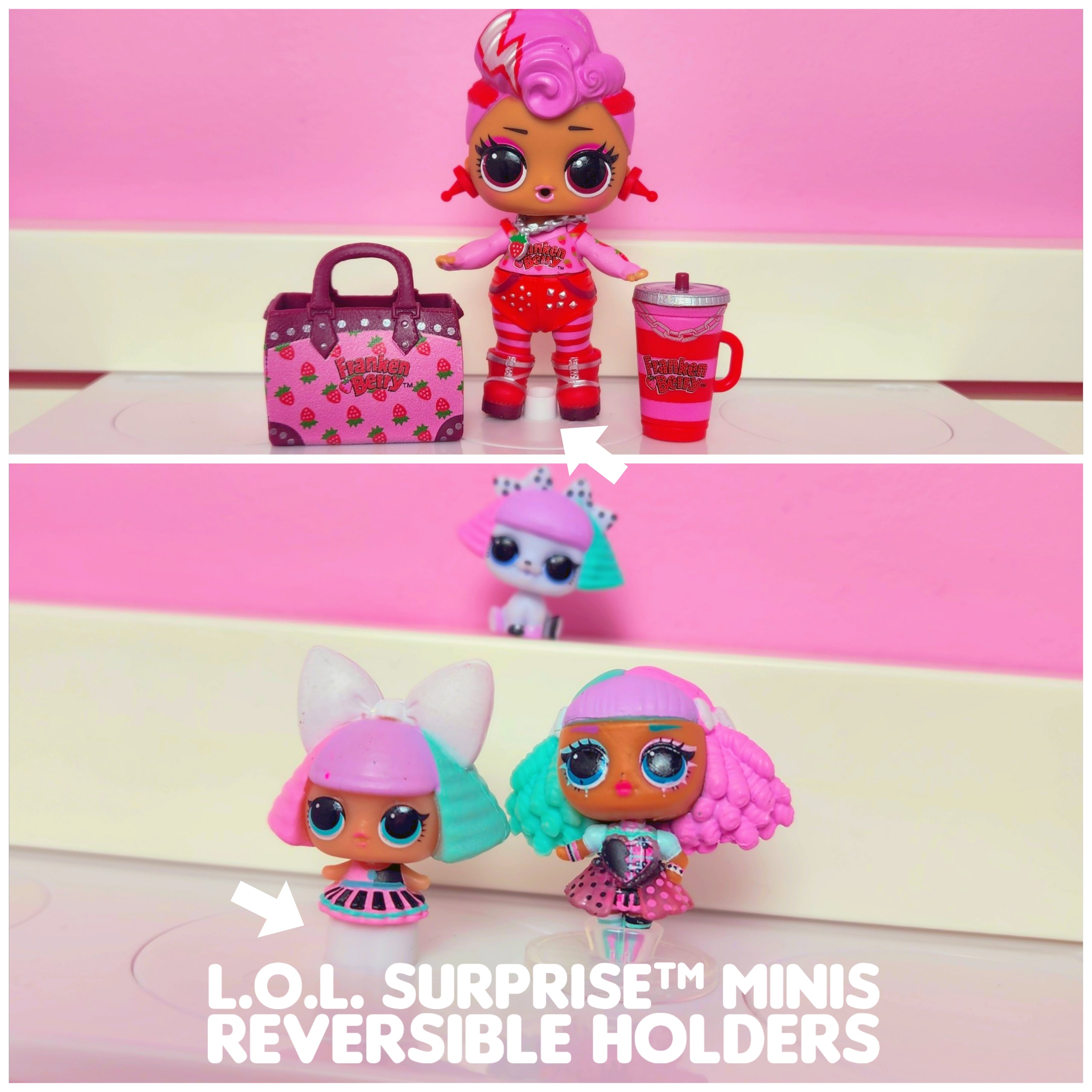 3 Customizable Display Shelves (ABS Plastic) Long Shelves Unit