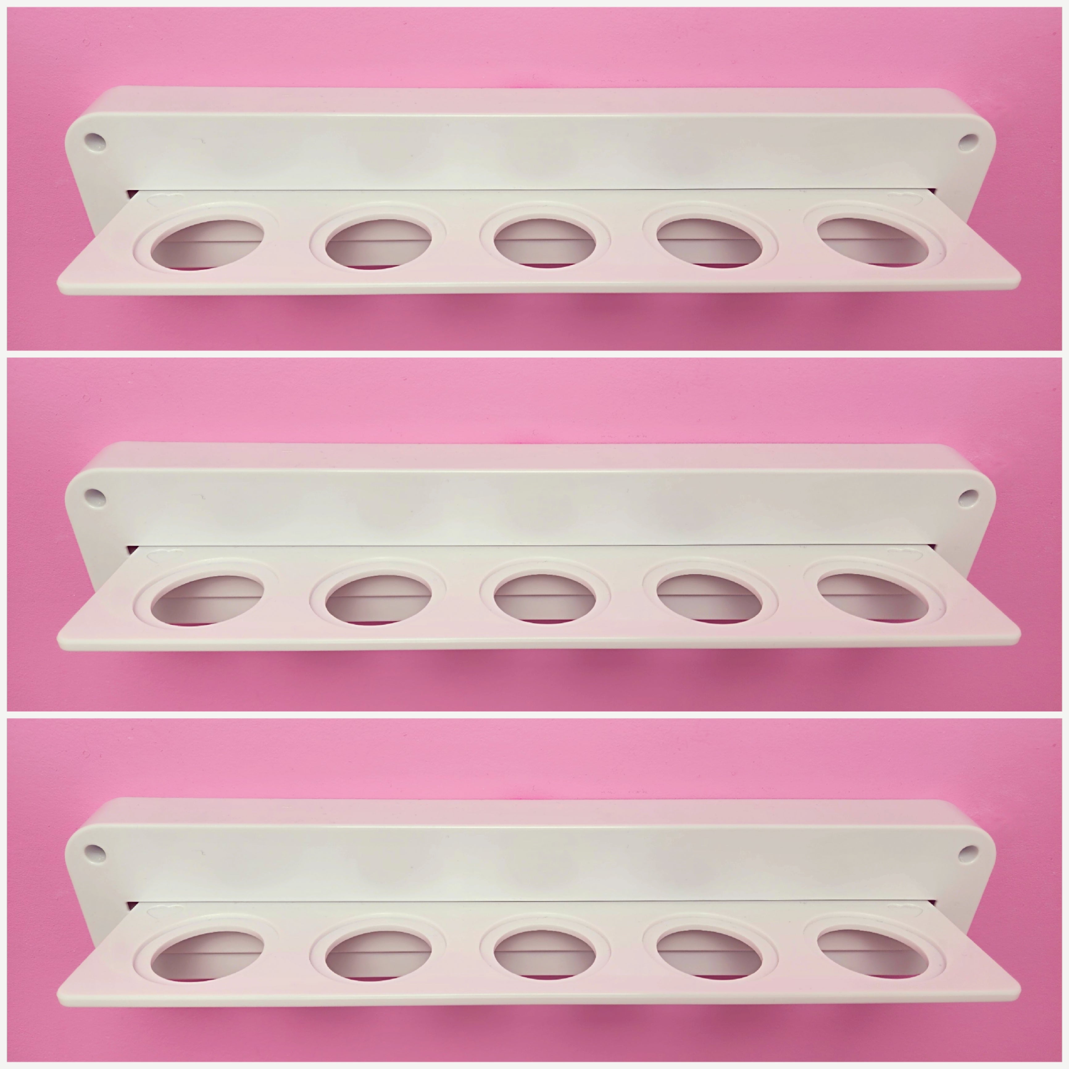 3 Customizable Display Shelves (ABS Plastic) Long Shelves Unit