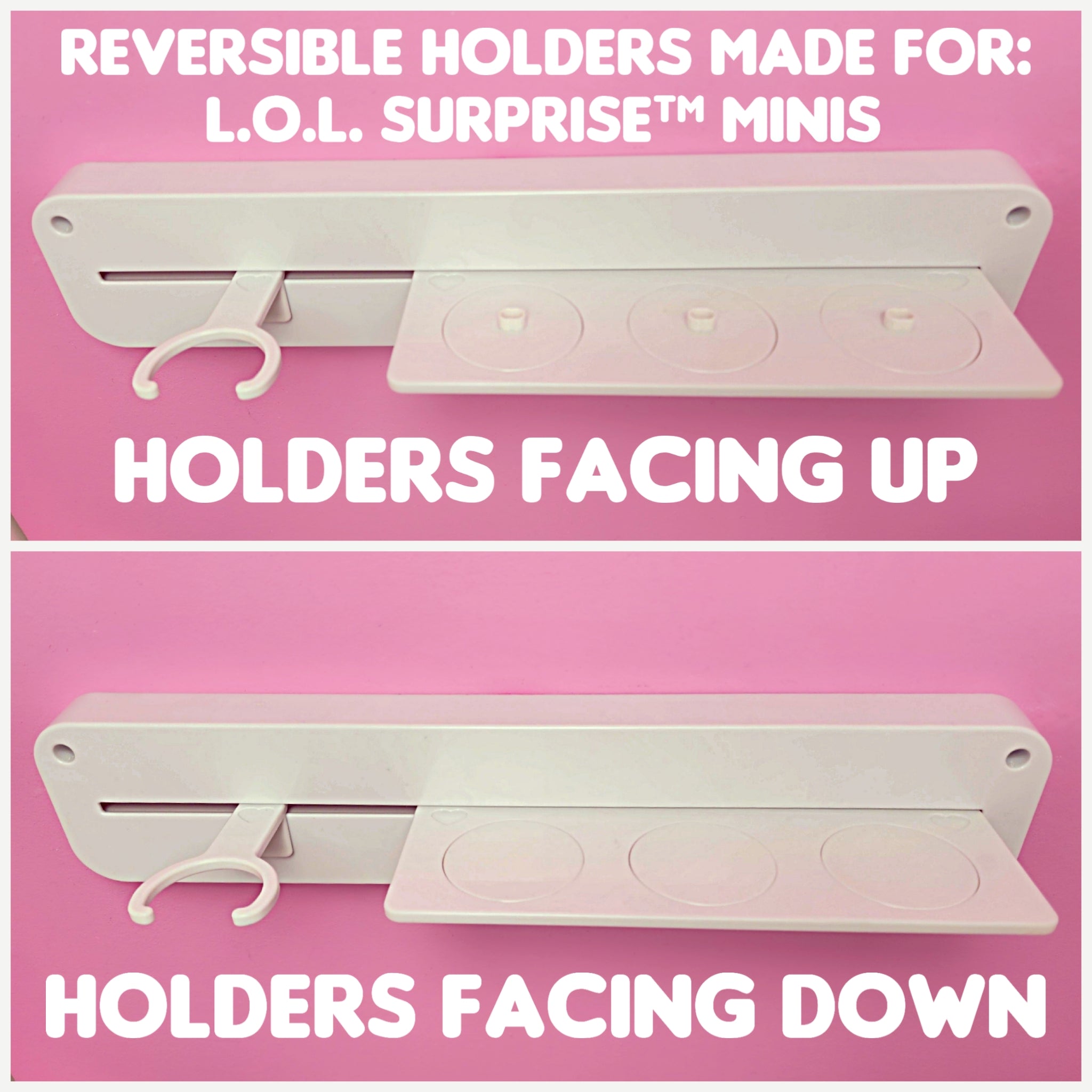 3 Customizable Display Shelves (ABS Plastic) Short Shelves Unit