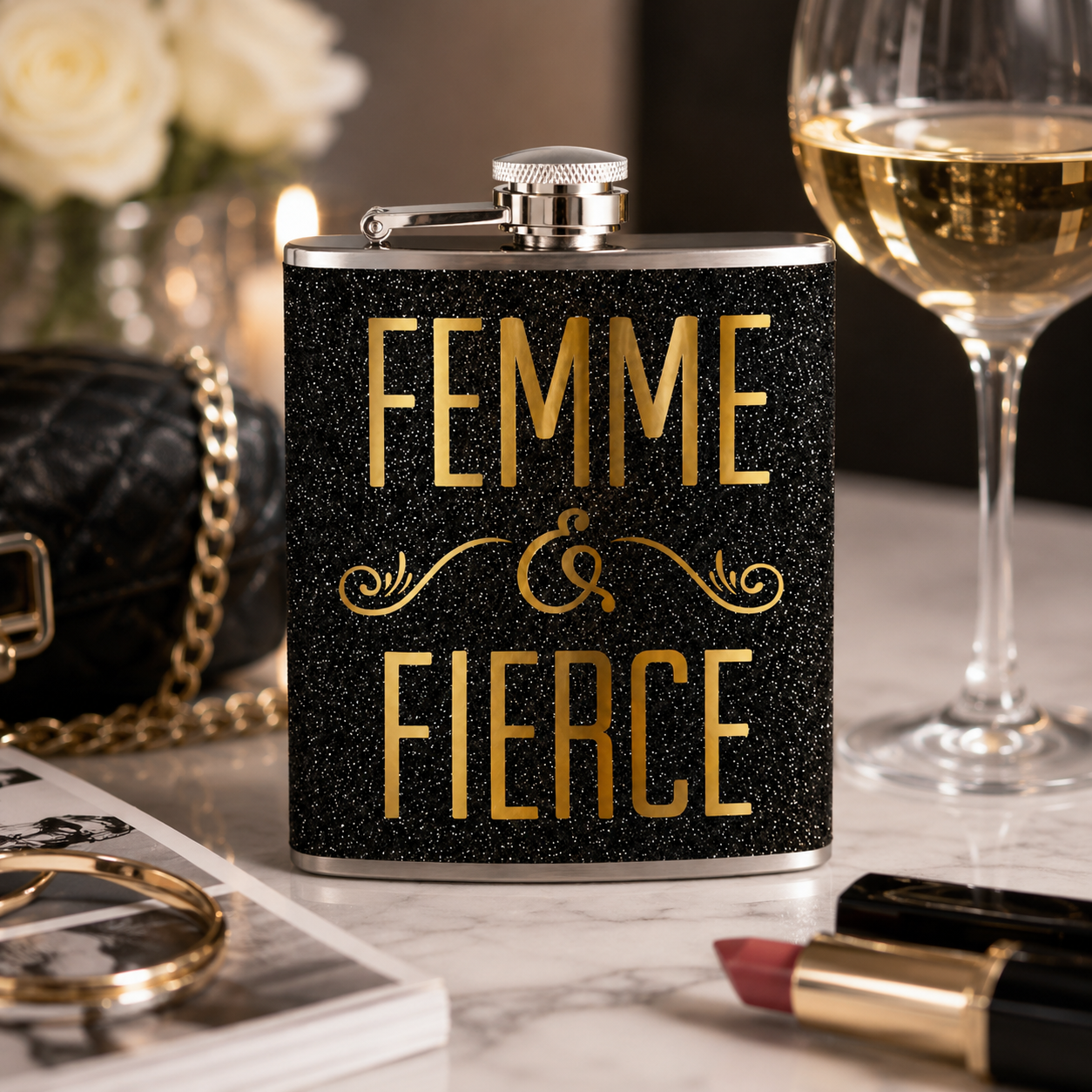 Femme & Fierce Flask