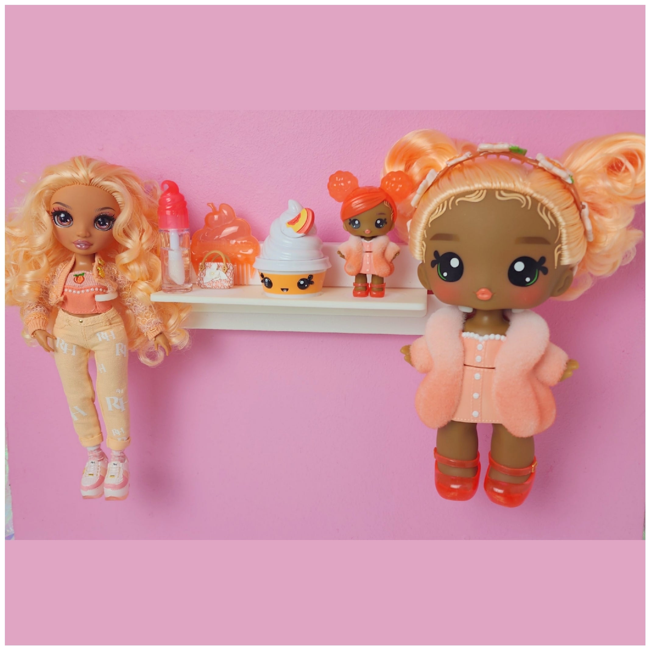 3 Customizable Display Shelves (ABS Plastic) Short Shelves Unit