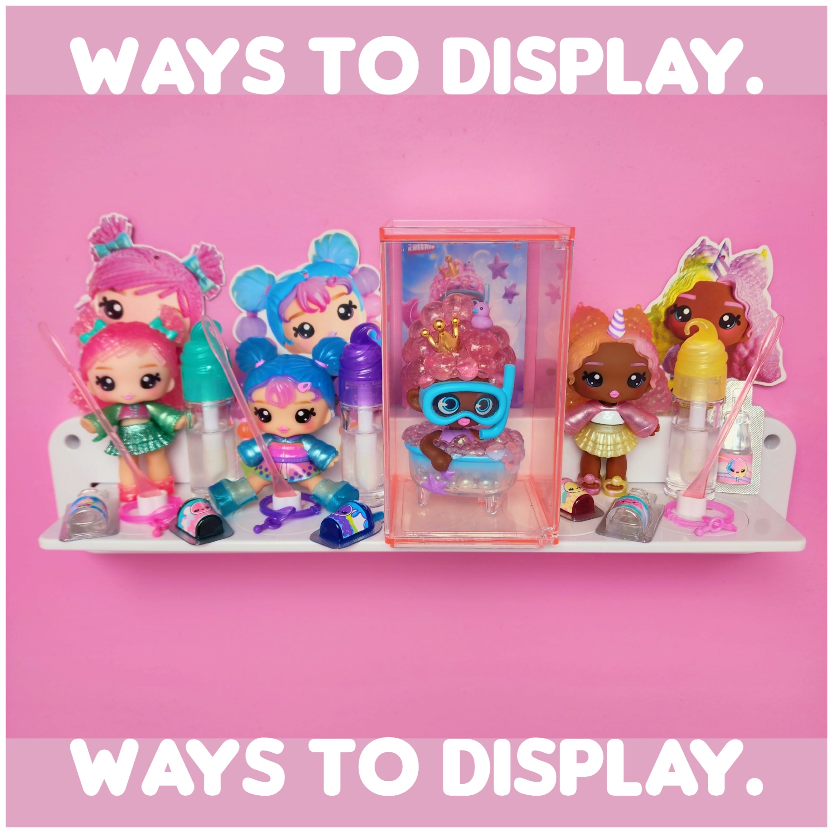 3 Customizable Display Shelves (ABS Plastic) Sample Unit