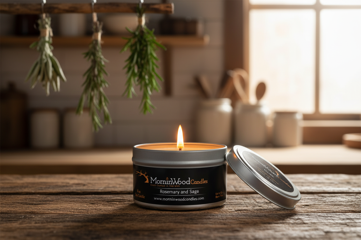 Rosemary and Sage - Soy Tin Collection