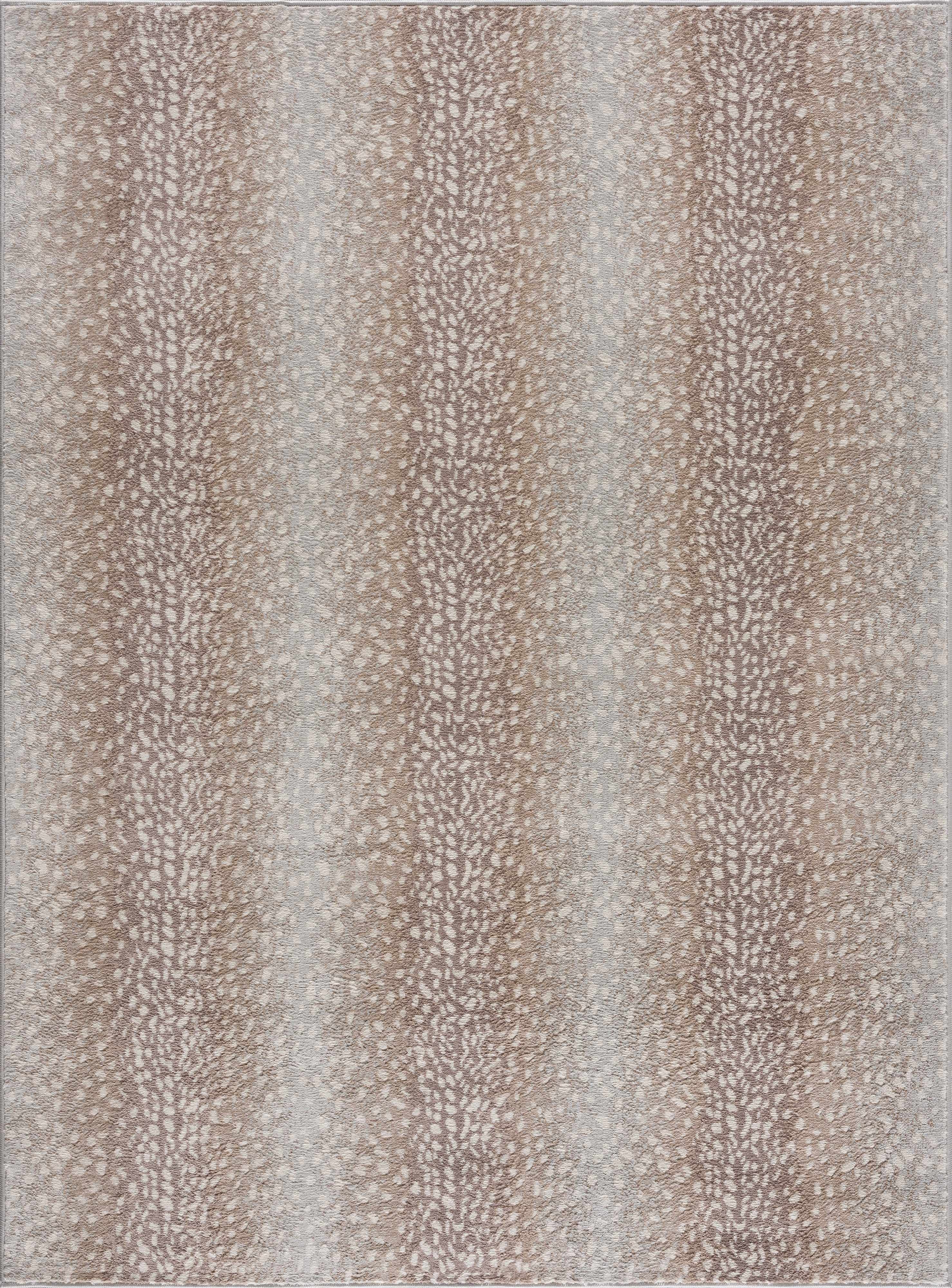 Pointblank Leopard Print Fawn Runner Rug