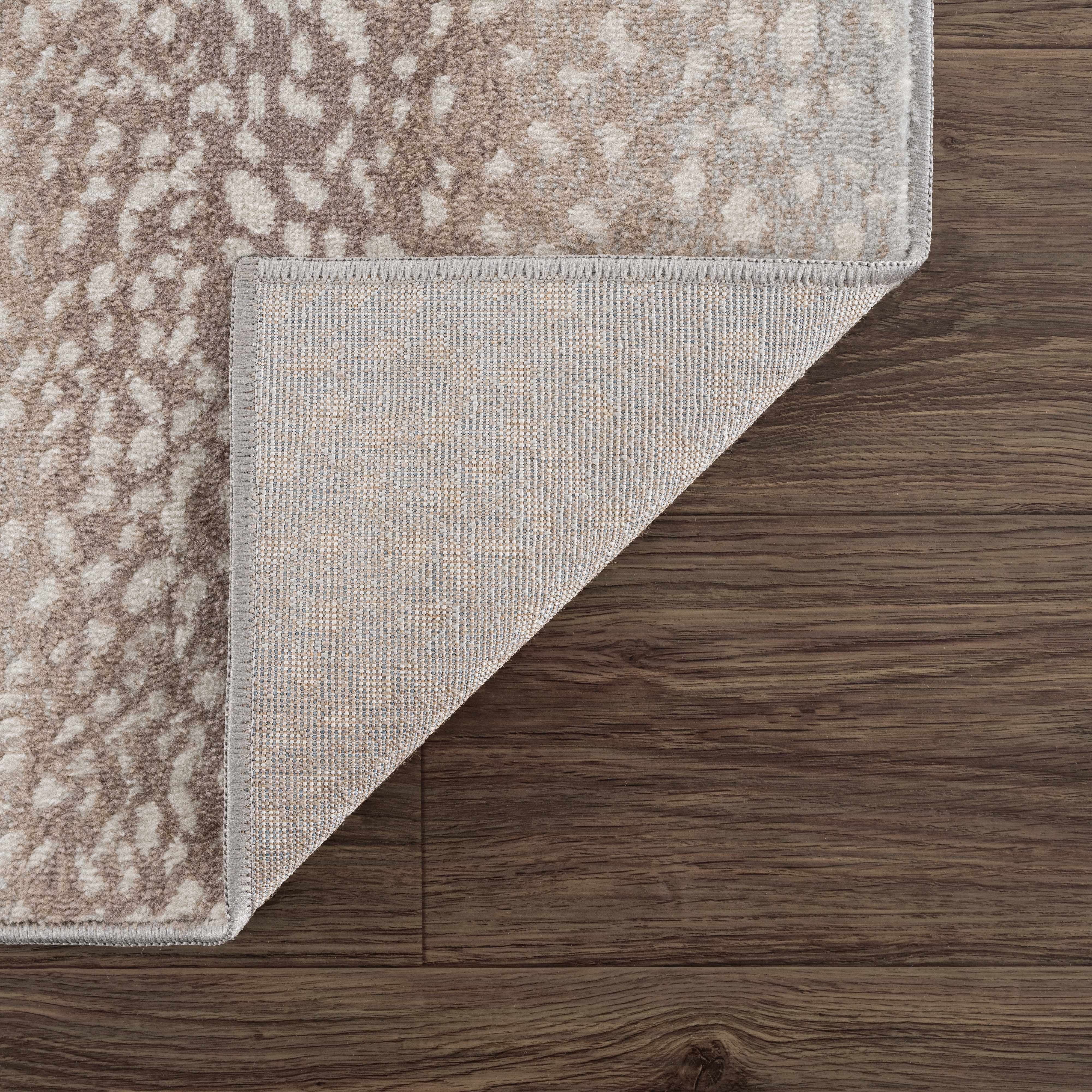 Pointblank Leopard Print Fawn Runner Rug