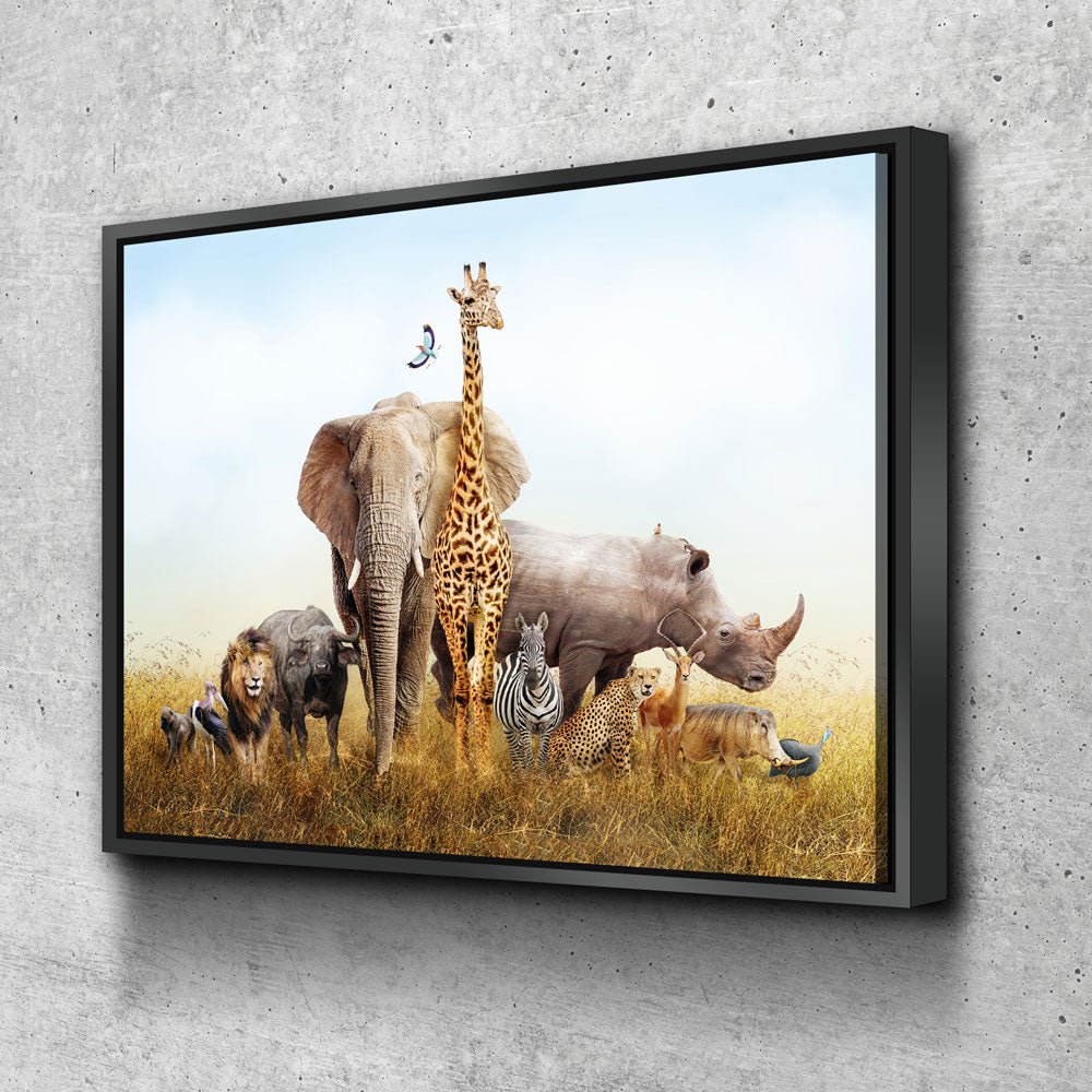 Safari Nursery Decor Canvas Wall Art