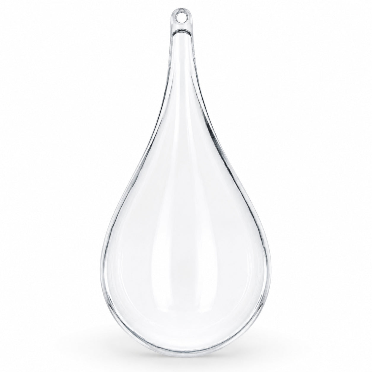 Set of 3 Clear Plastic Waterdrop Ornaments 4.3 Inches (109 mm)