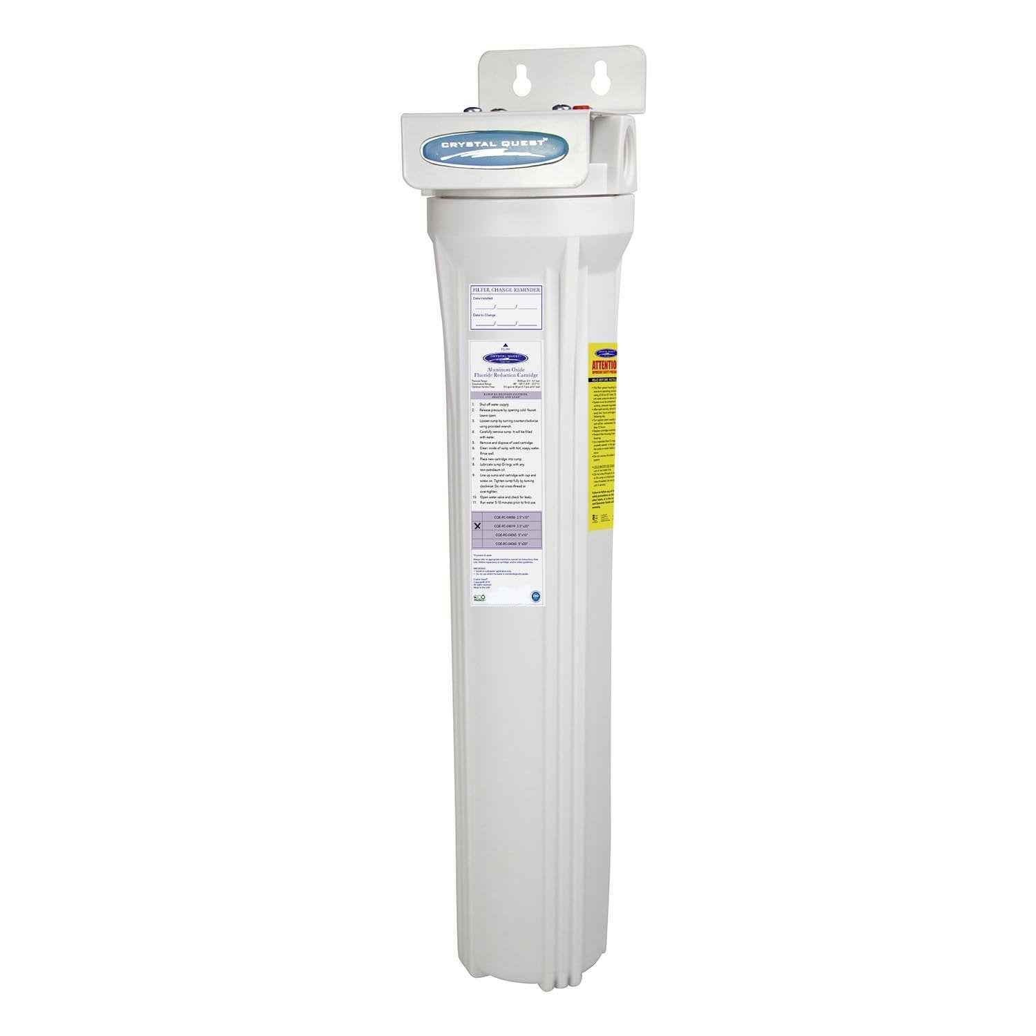 Mini Whole House Water Filter, Fluoride Removal (2-4 GPM | 1-2 people)