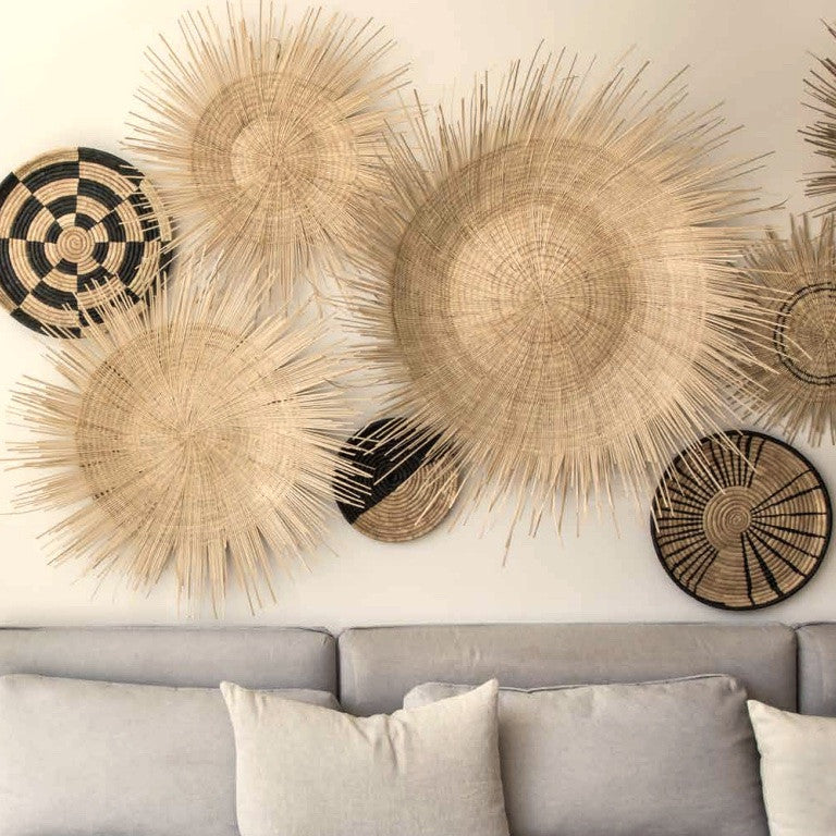 Natural Sunburst Plate Wall Hanging - 30"