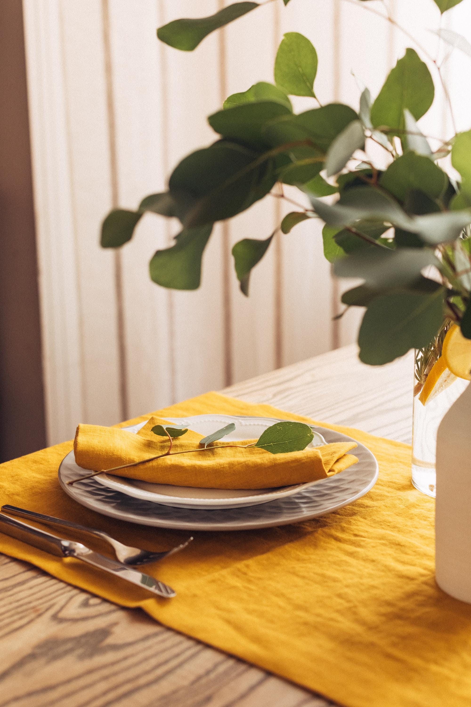 Soft Linen Table Runners - Choose Your Color
